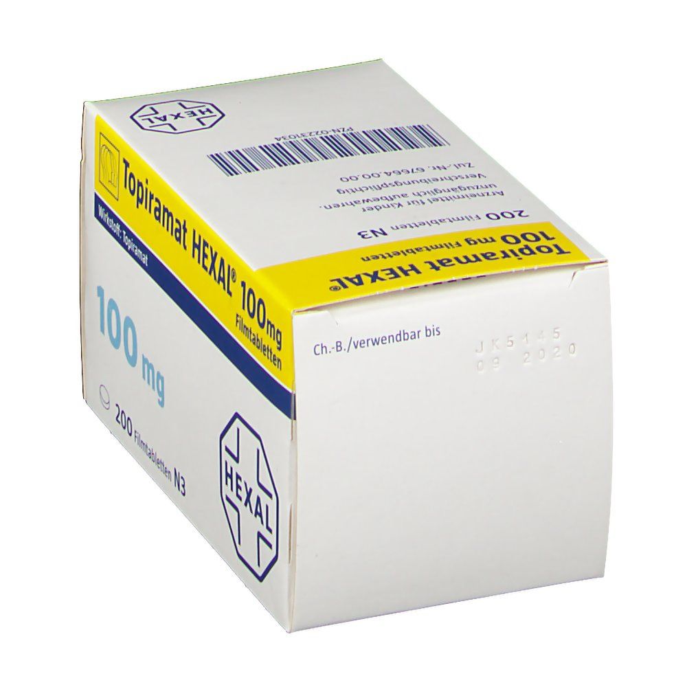 Topiramat Hexal 100 mg Filmtabletten St