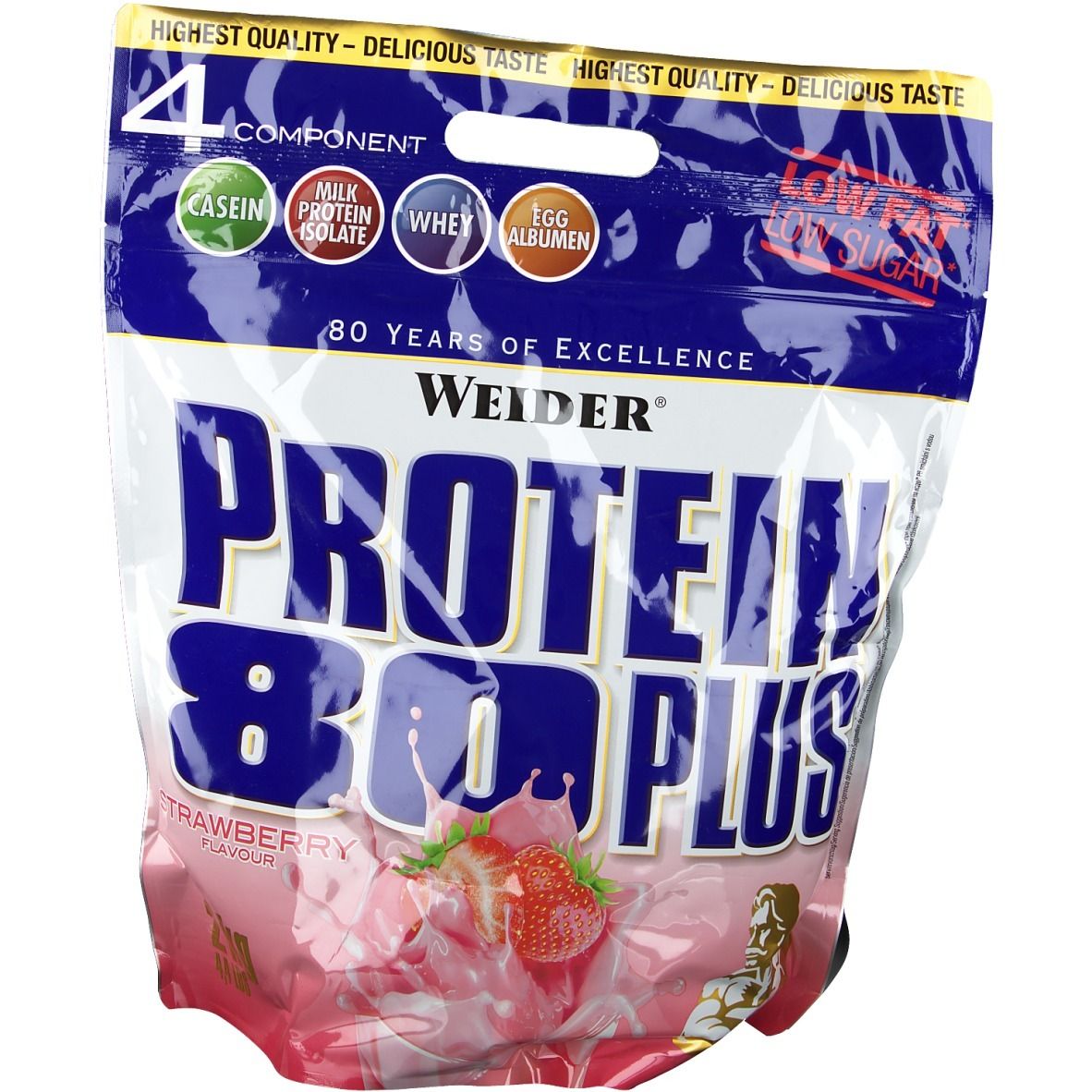 Weider® Protein 80 Plus, Erbeere, Pulver