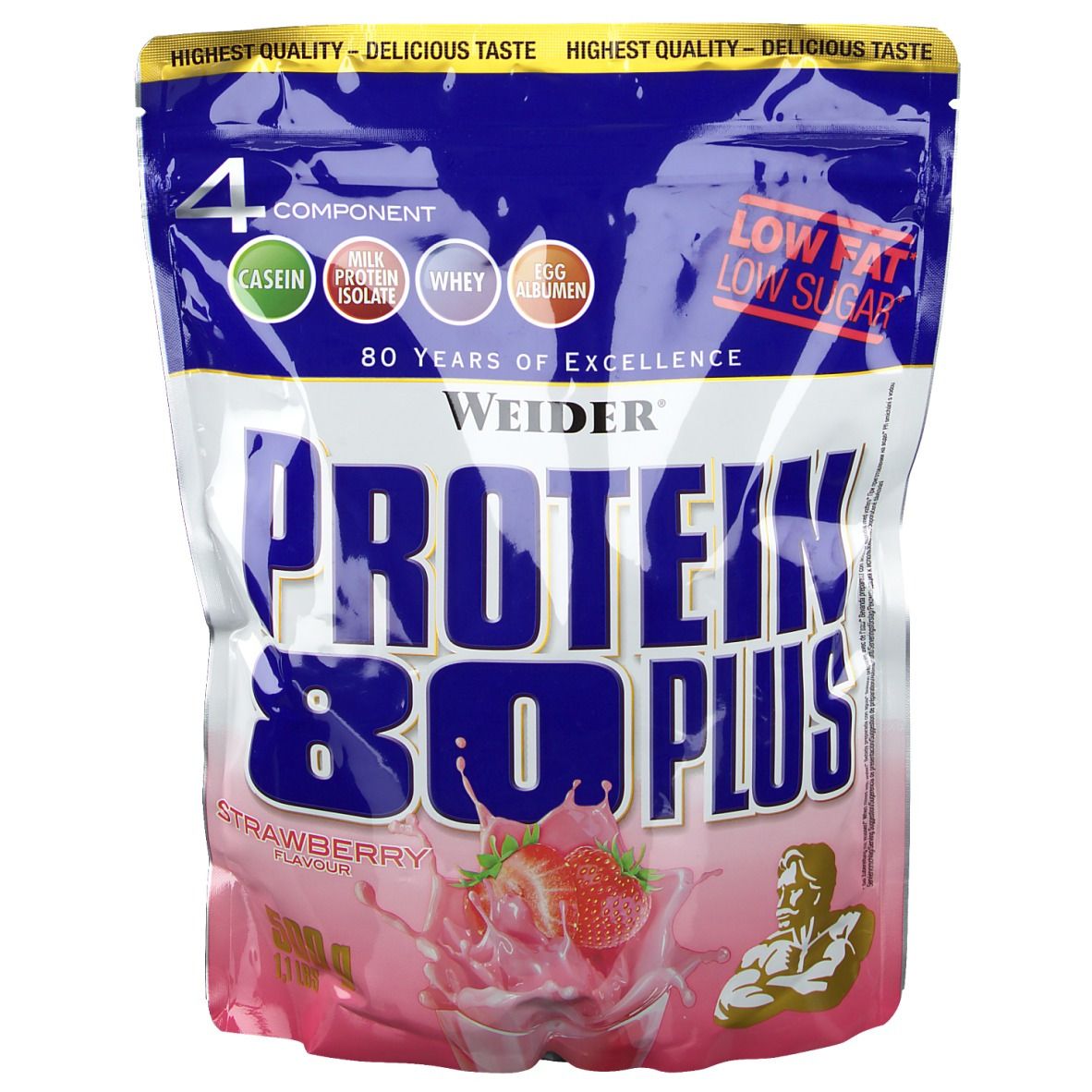 Weider® Protein 80 Plus, Erbeere, Pulver