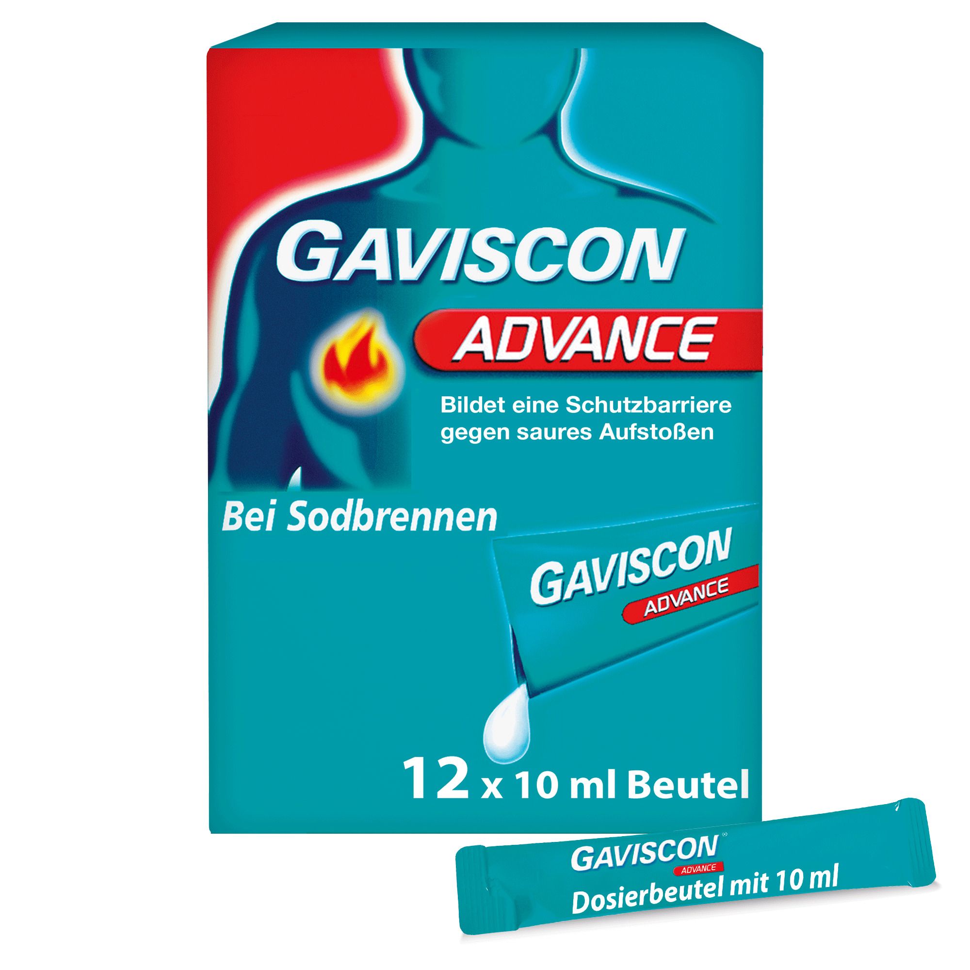 GAVISCON® Advance Pfefferminz Suspension bei Sodbrennen