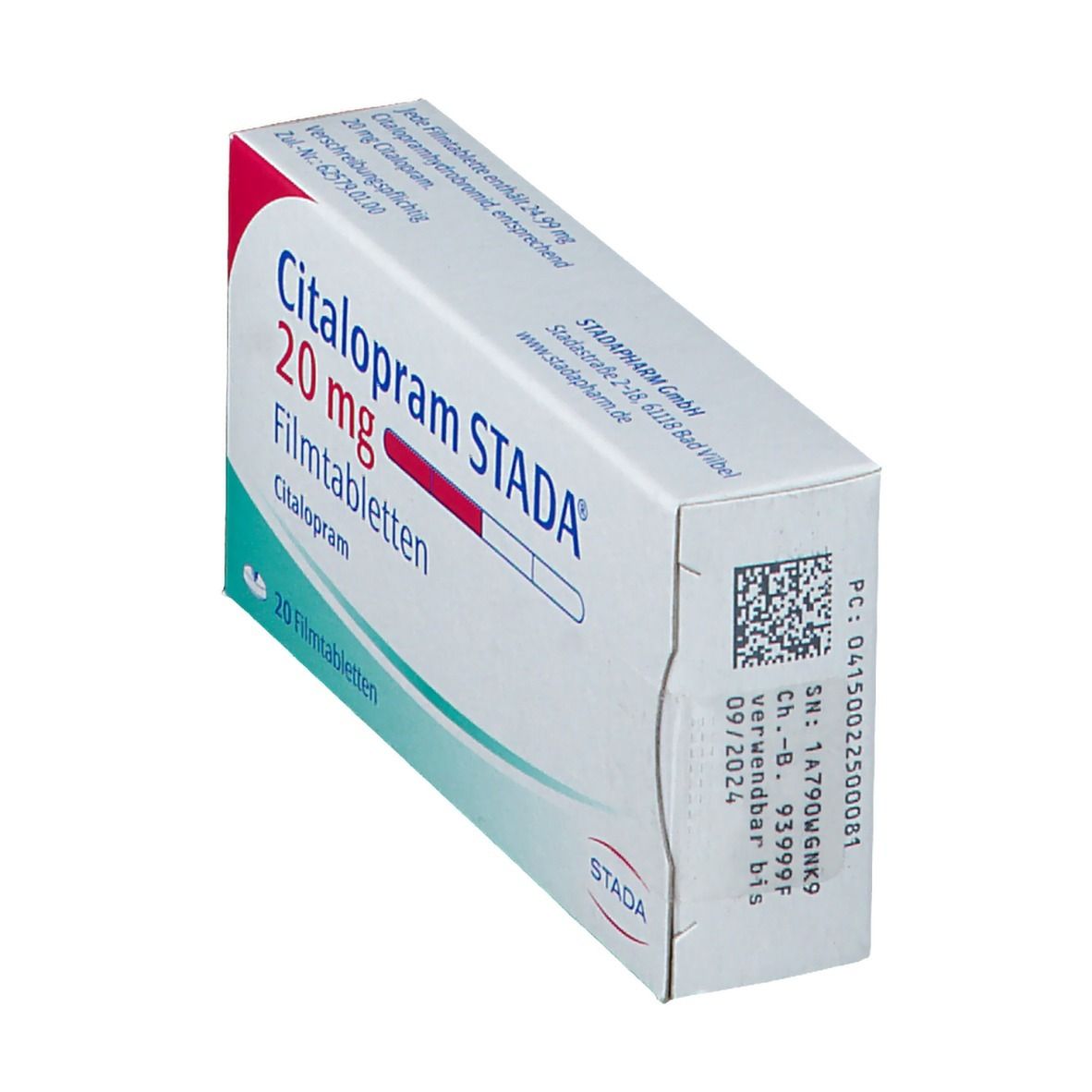 Citalopram Stada 20 mg Filmtabletten St