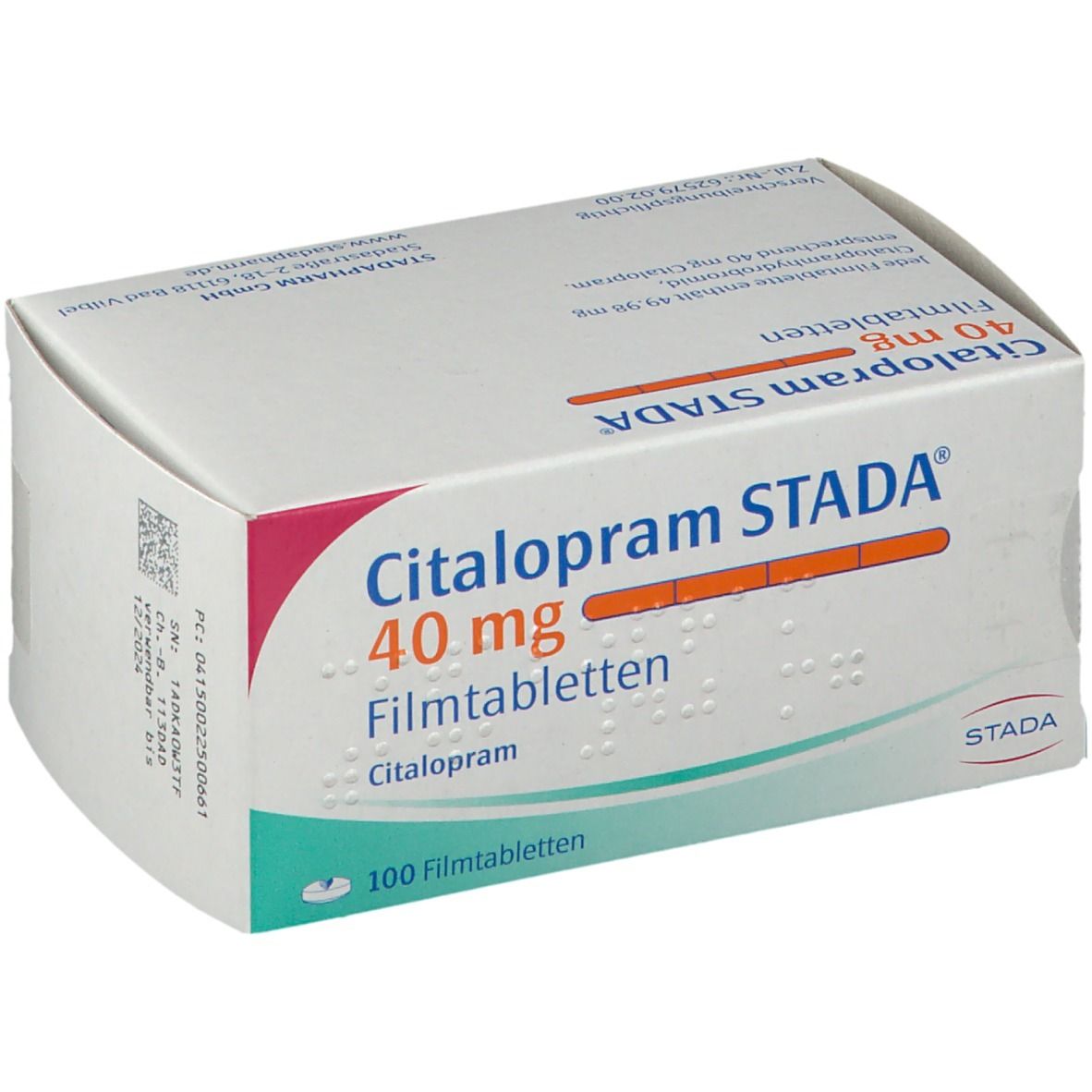 Citalopram STADA® 40 mg 100 St mit dem E-Rezept kaufen - Shop Apotheke