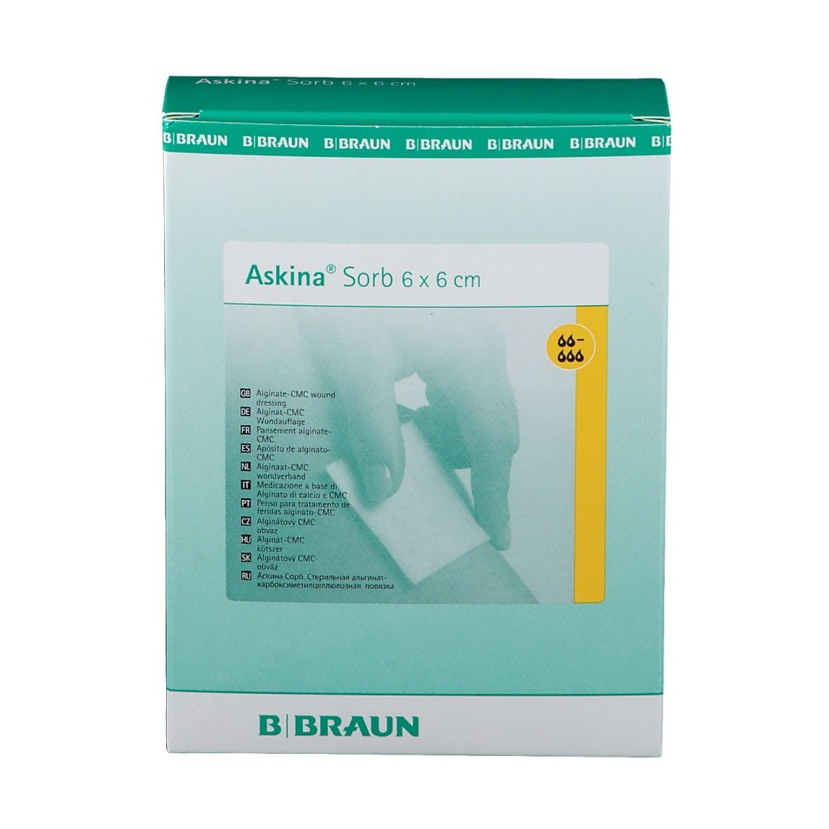 Askina® Sorb Wundauflage 6 x 6 cm steril