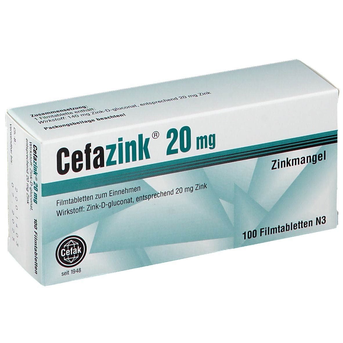 Cefazink 20 mg Filmtabletten