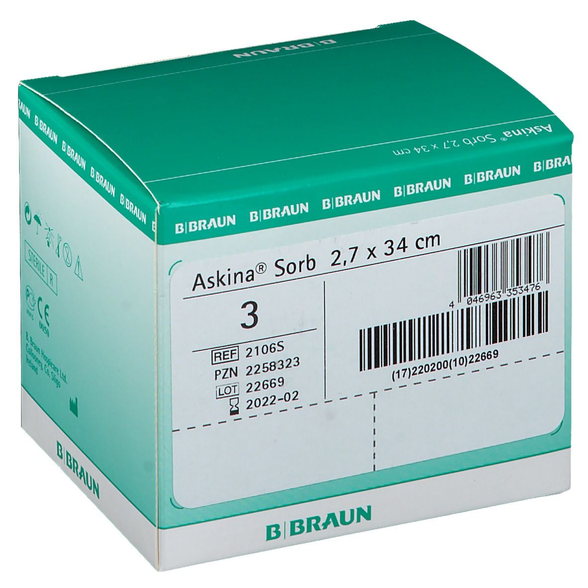 Askina® Sorb Tamponade 2,7 x 34 cm