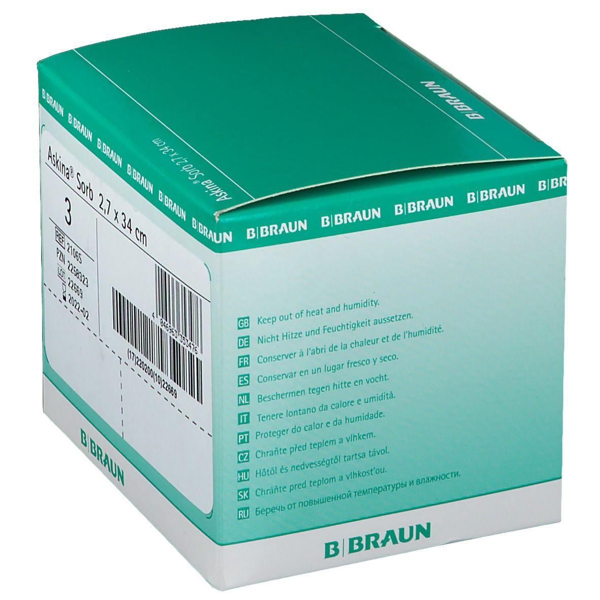 Askina® Sorb Tamponade 2,7 x 34 cm