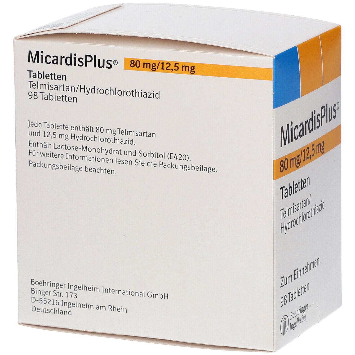 Micardisplus 80 mg/12,5 mg Tabletten 98 St