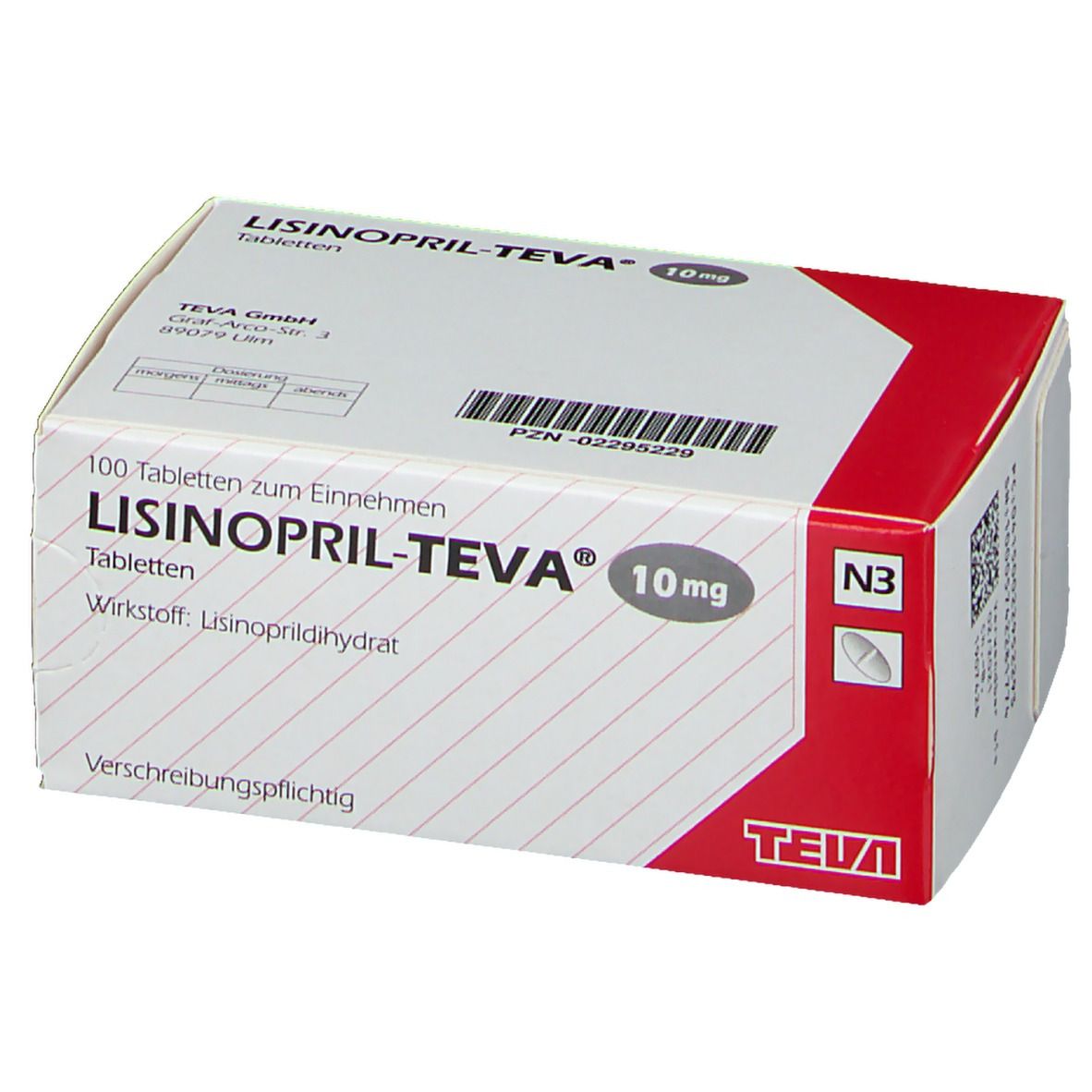 LISINOPRIL-TEVA® 10 mg