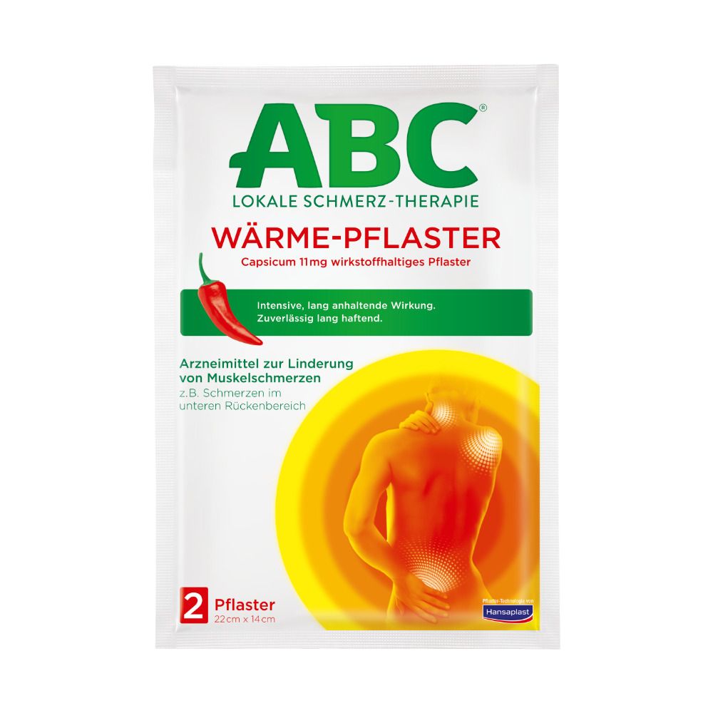 Hansaplast ABC® Wärme-Pflaster Capsicum 2 St - SHOP APOTHEKE