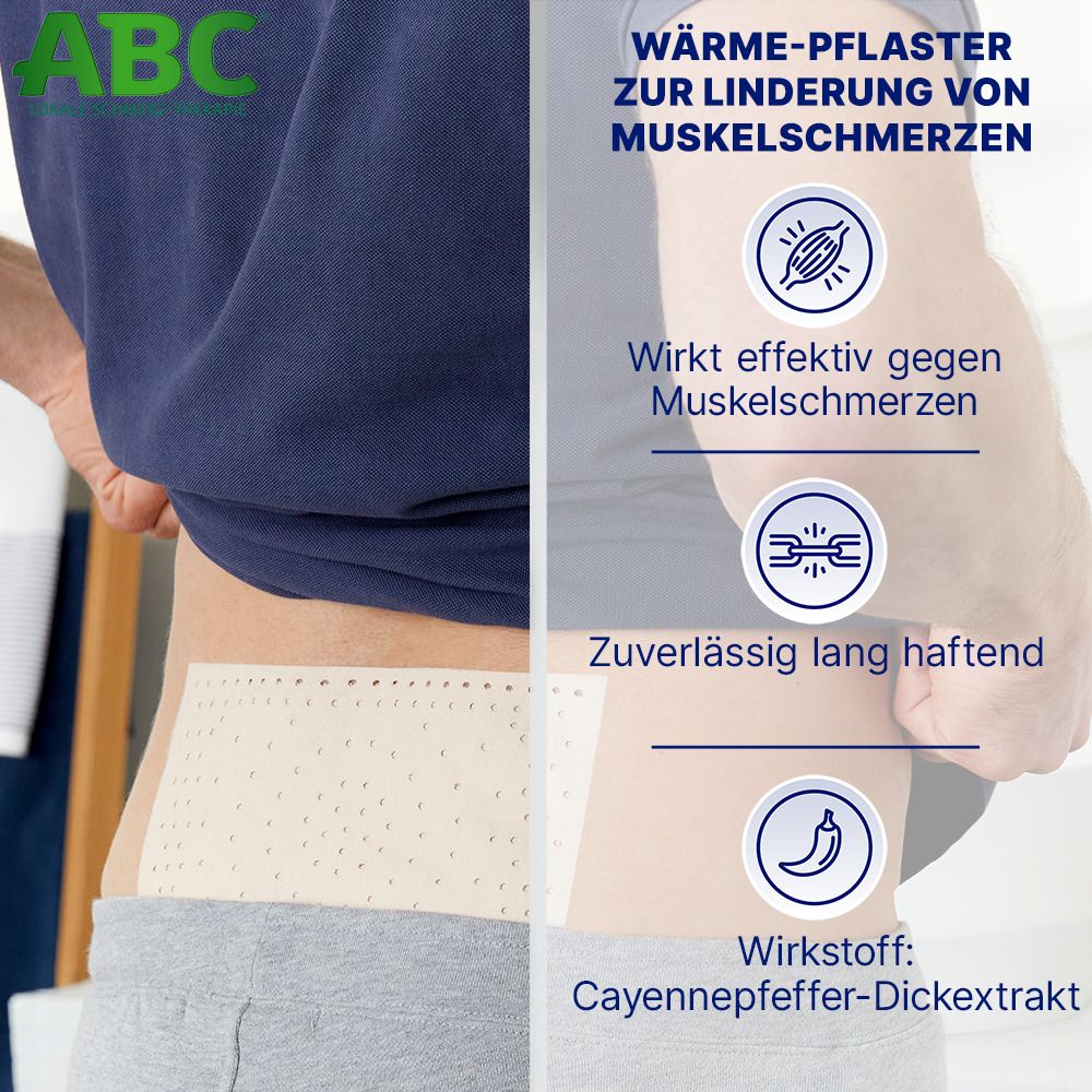 ABC Wärme-Pflaster Capsicum Hansaplast med 14x22 2 St Pflaster