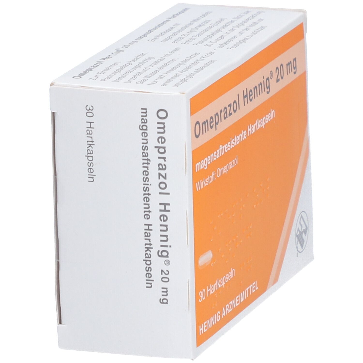 Omeprazol Hennig 20 mg magensaftres.Hartkaps. 30 St Kapseln magensaftresistent