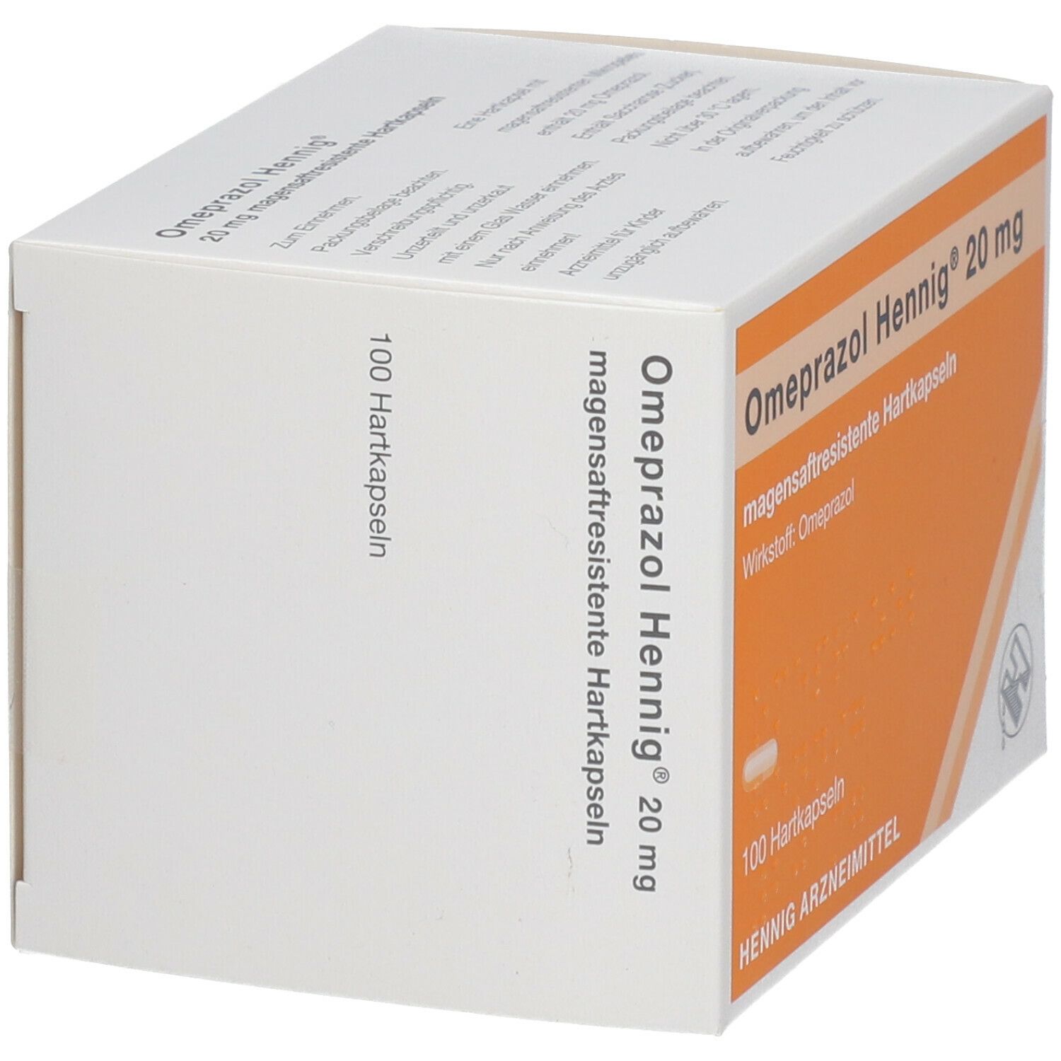 Omeprazol Hennig 20 mg magensaftres.Hartkaps. 100 St Kapseln magensaftresistent