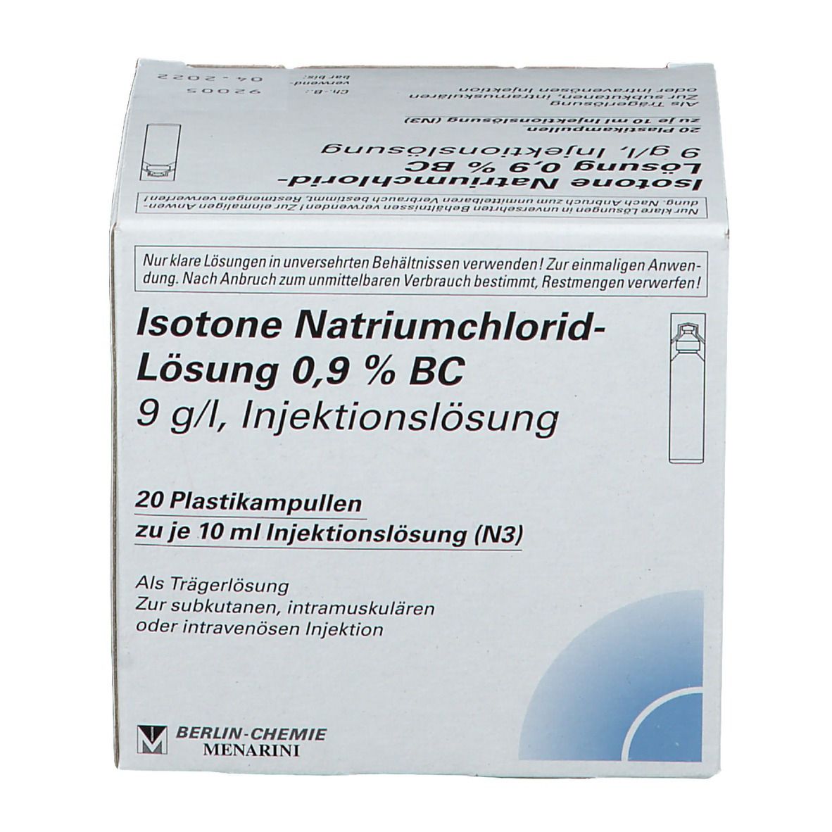 Isotone Natriumchlorid-Lösung 0,9% Berlin-Chemie