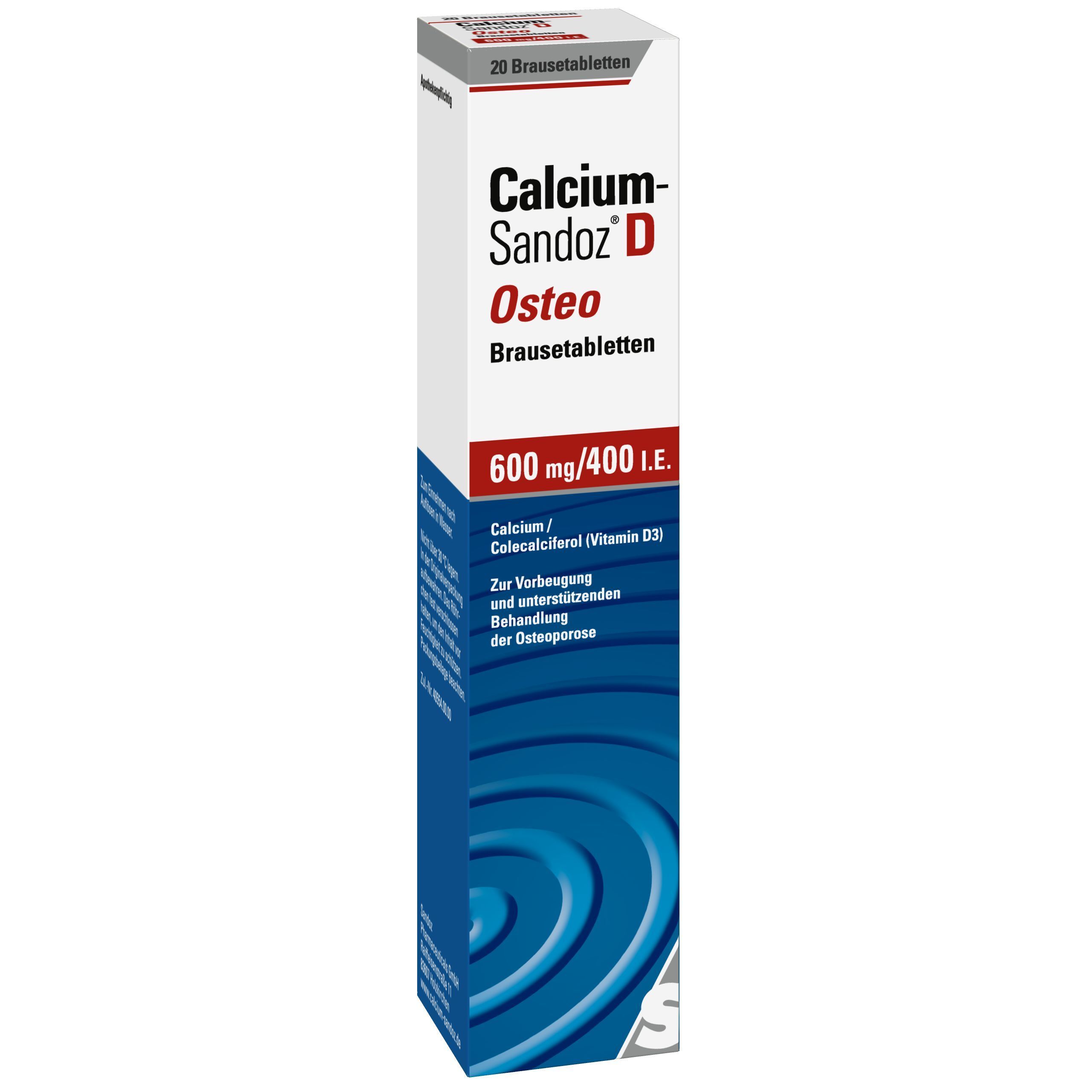 Calcium Sandoz D Osteo Brausetabletten 20 St