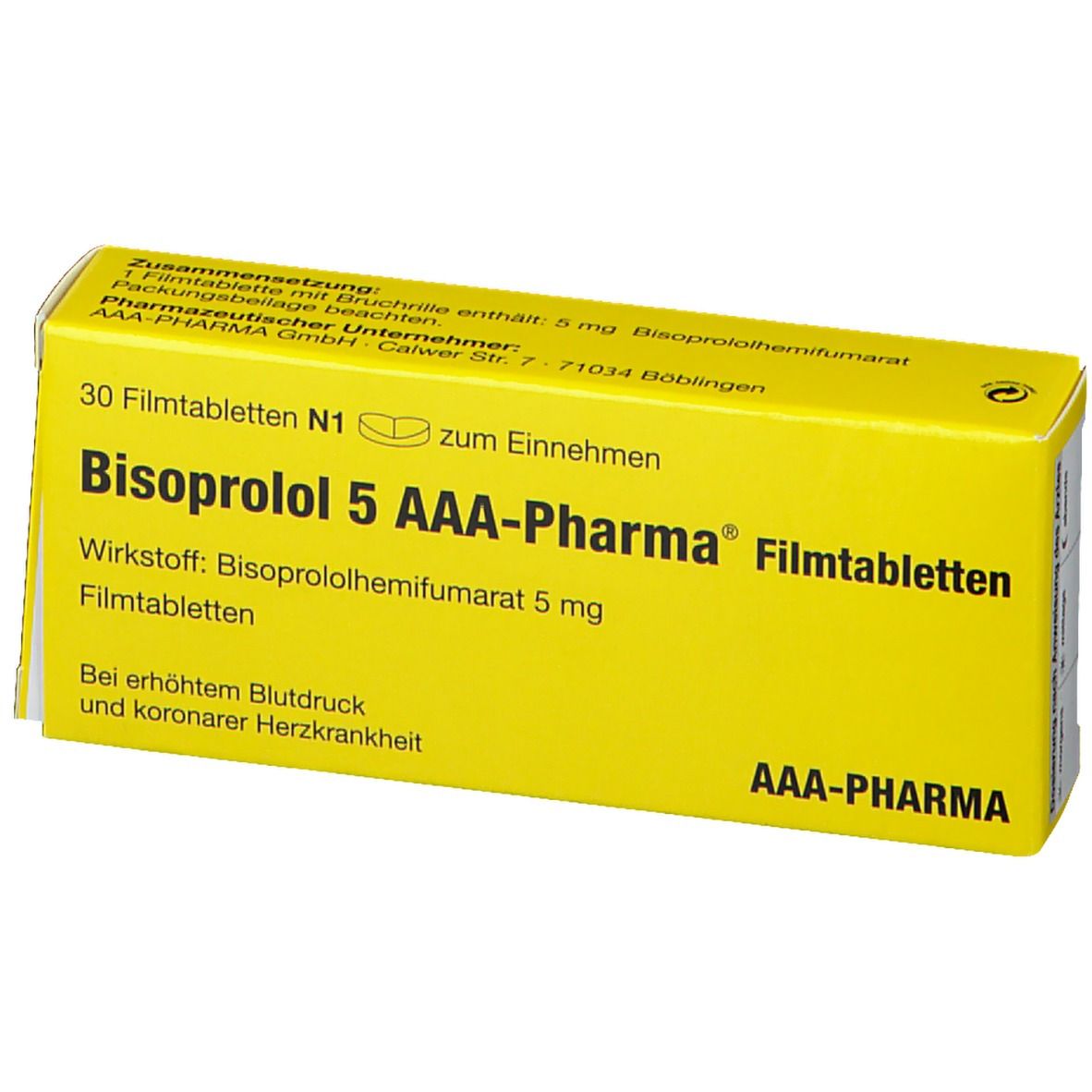 Bisoprolol 5 mg AAA-Pharma®