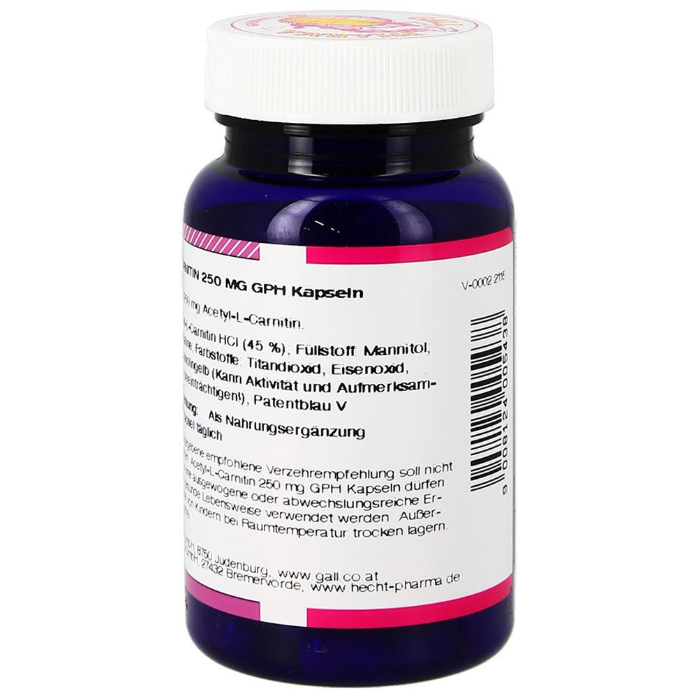 GALL PHARMA Acetyl-L-Carnitin 250 mg Kapseln