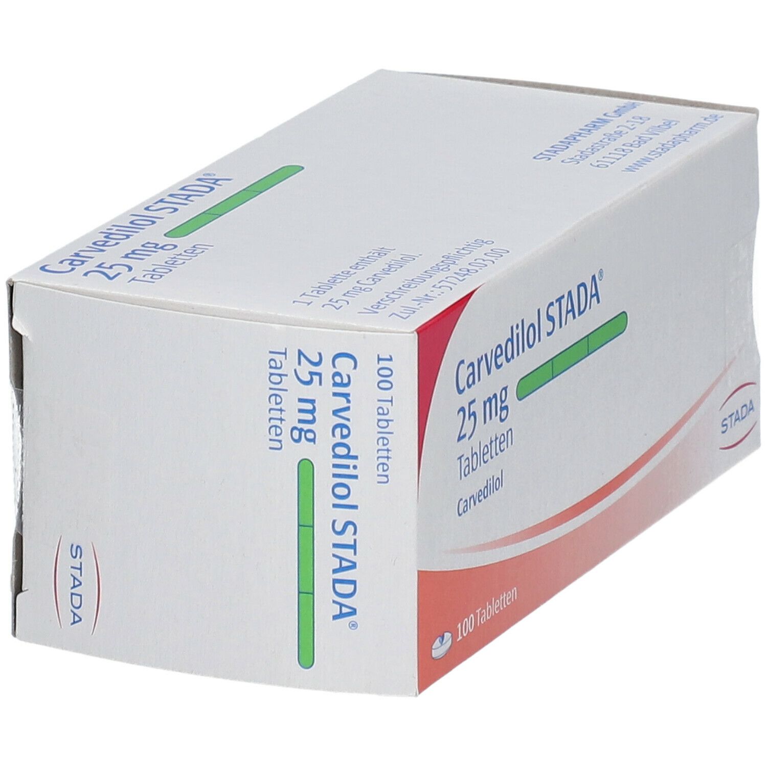 Carvedilol Stada 25 mg Tabletten 100 St