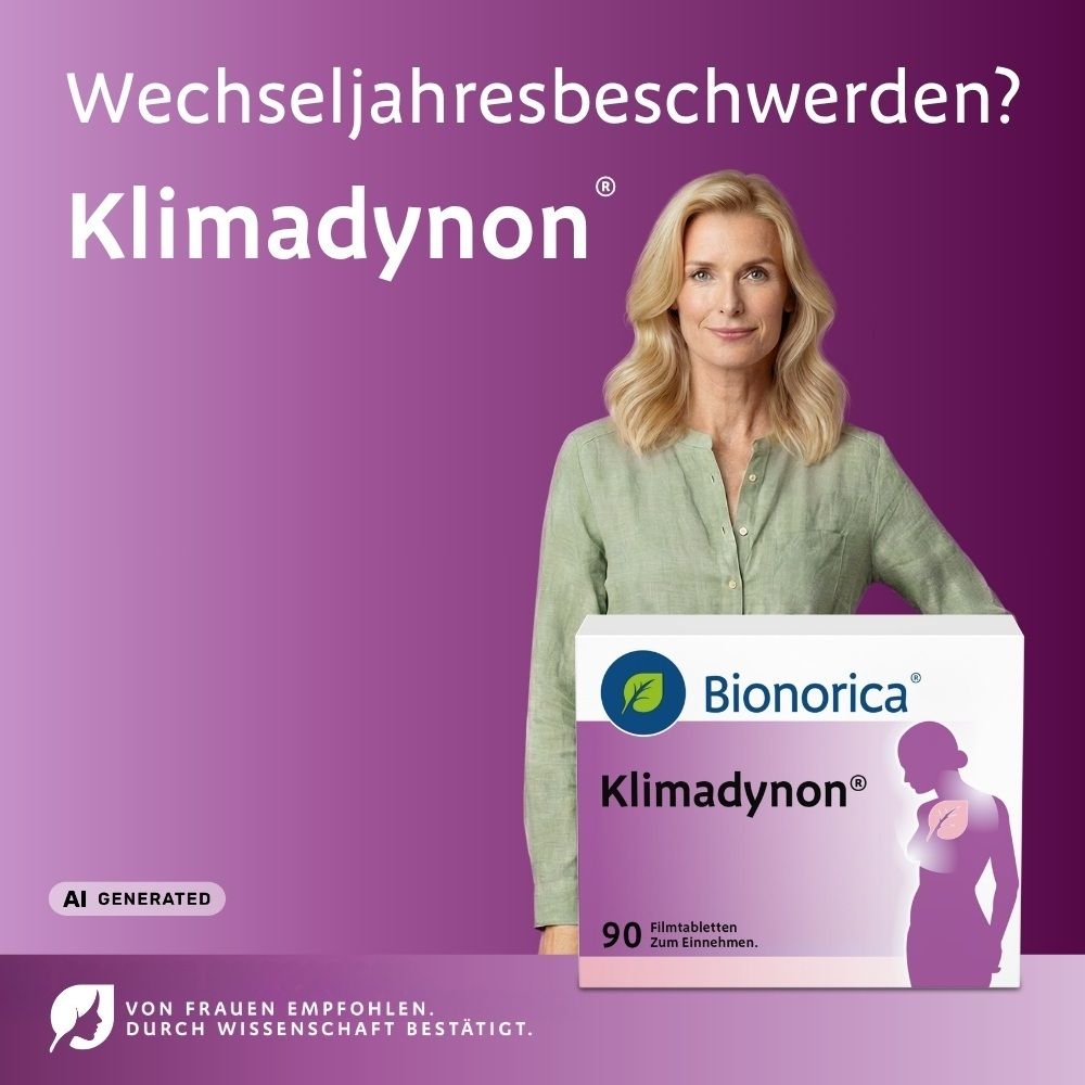 Bionorica Mastodynon Tabletten Verpackung mit Brustsymbol.