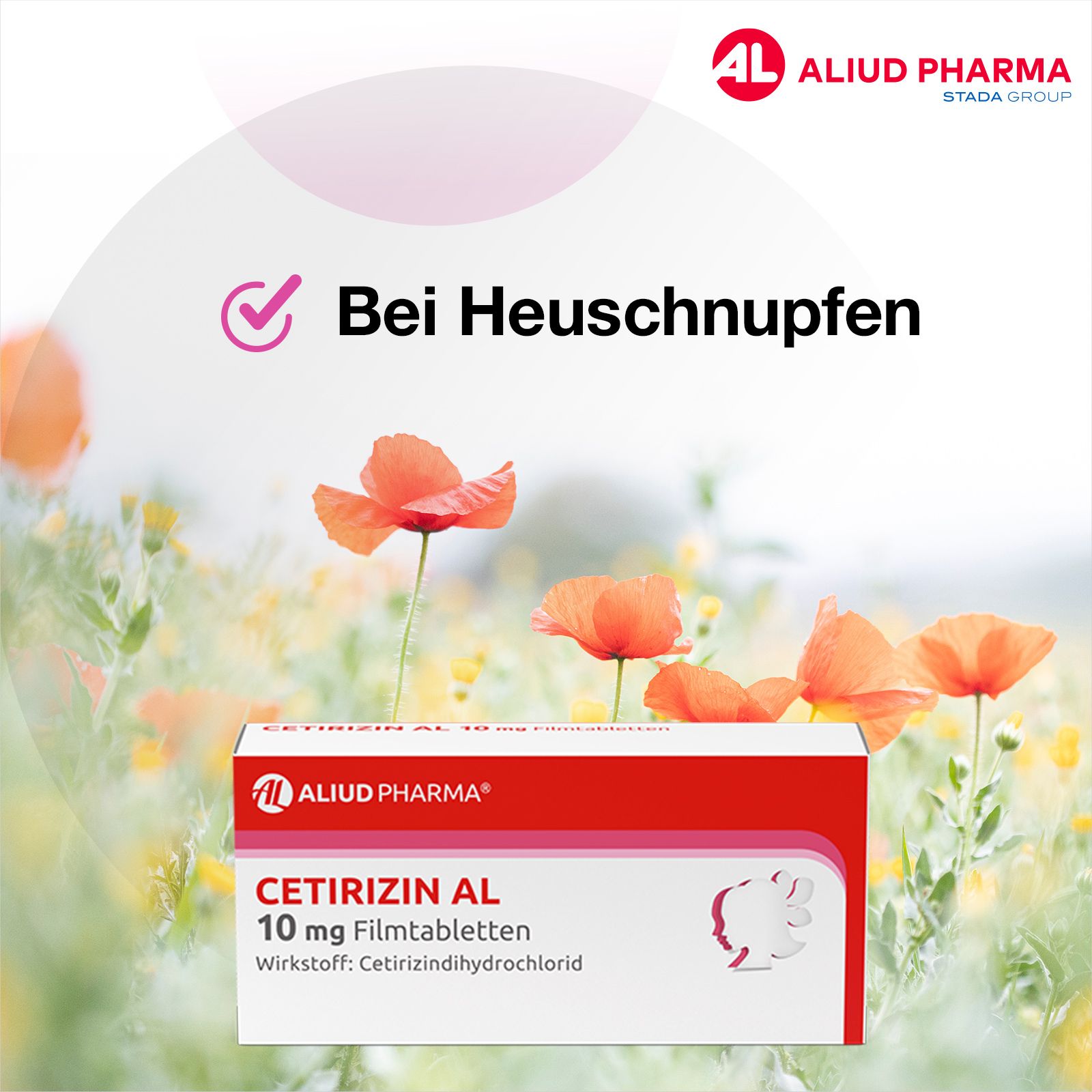 Cetirizin AL 10 mg Filmtabletten bei Heuschnupfen