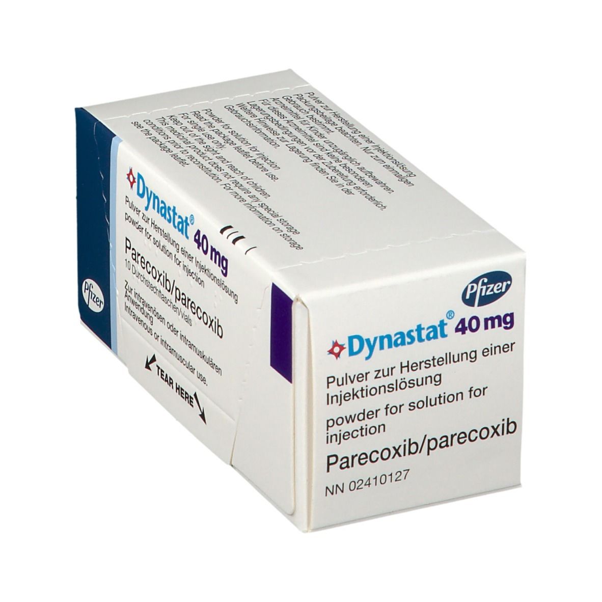 Dynastat 40 mg Plv.z.Herst.e.Injektionslösung 10 St Trockensubstanz ohne Lösungsmittel