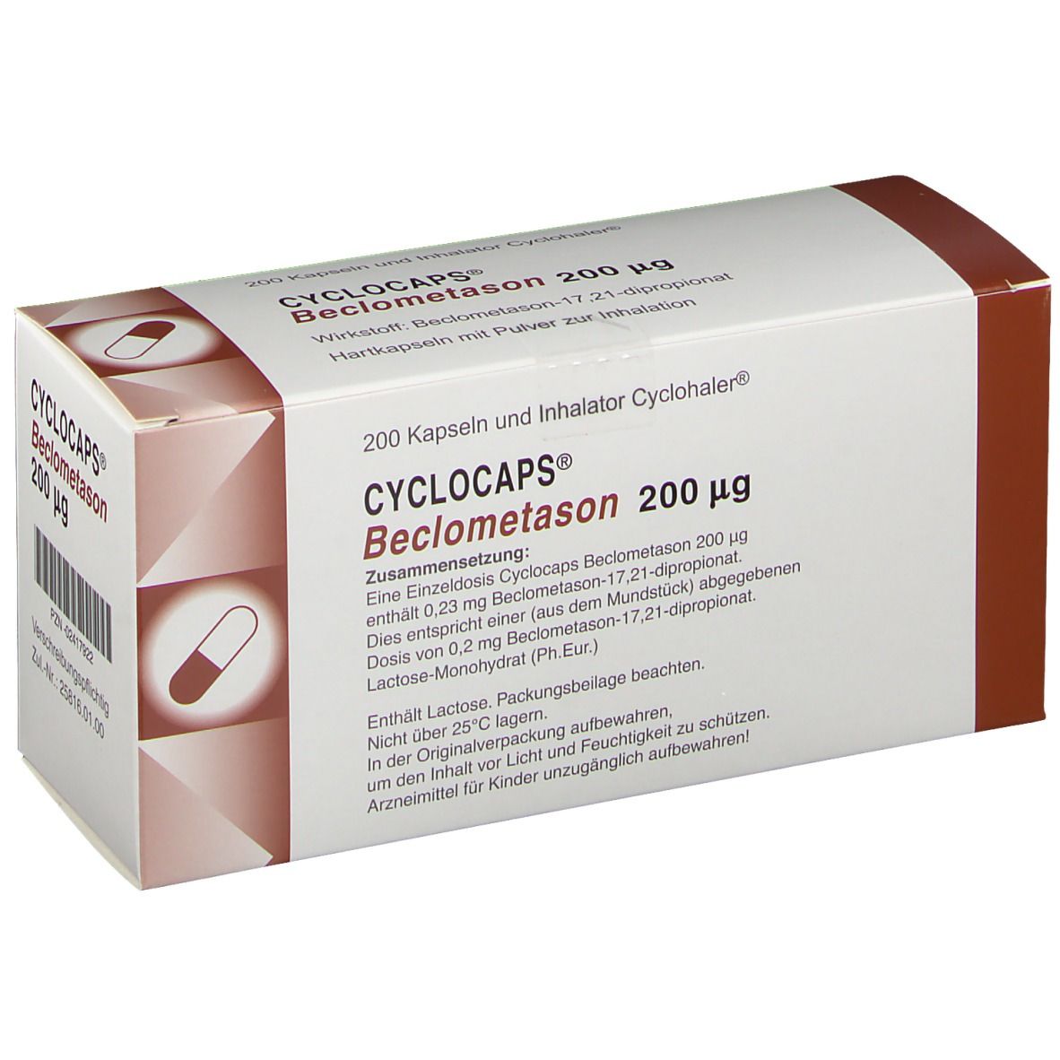 Cyclocaps Beclometason 200ug Inh.Kaps.+Cycloh.