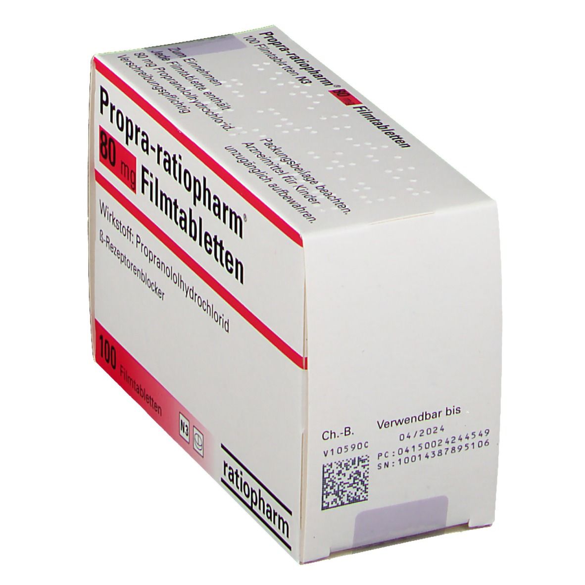 PROPRA-ratiopharm 80 mg Filmtabletten 100 St