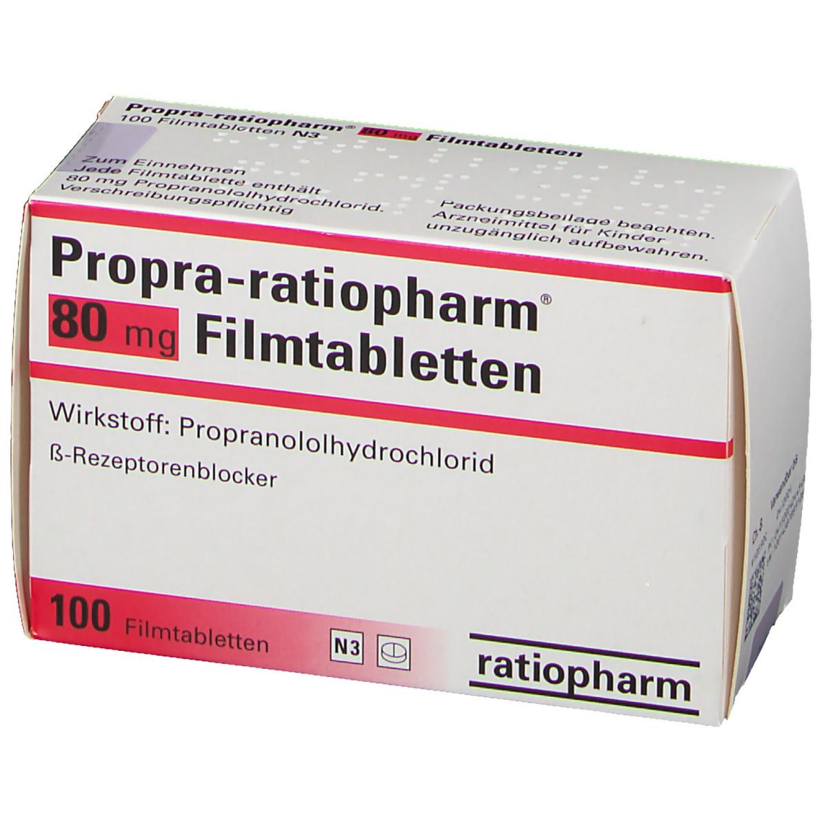 Propranolol ratiopharm 80 mg