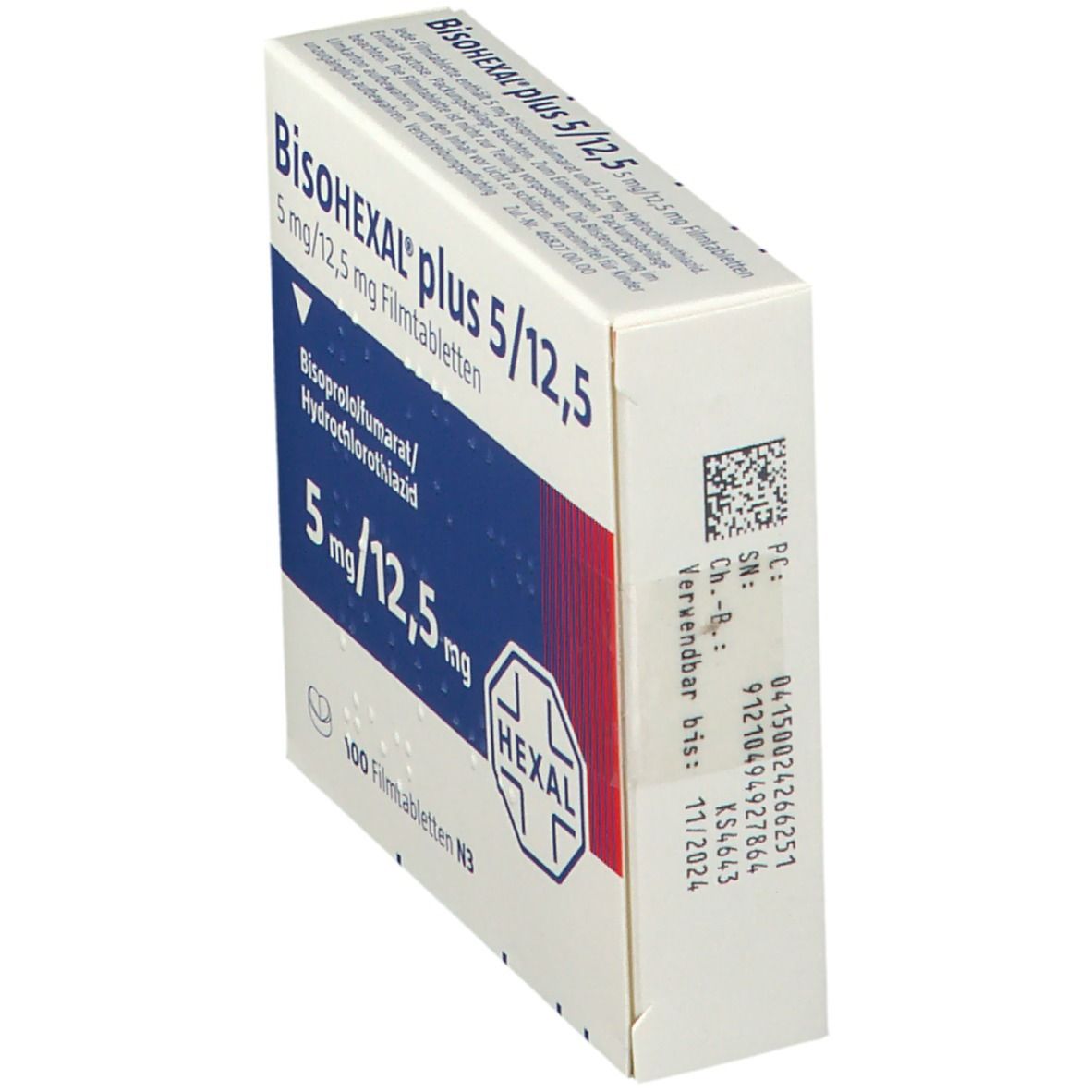 Bisohexal plus 5/12,5 Filmtabletten 100 St