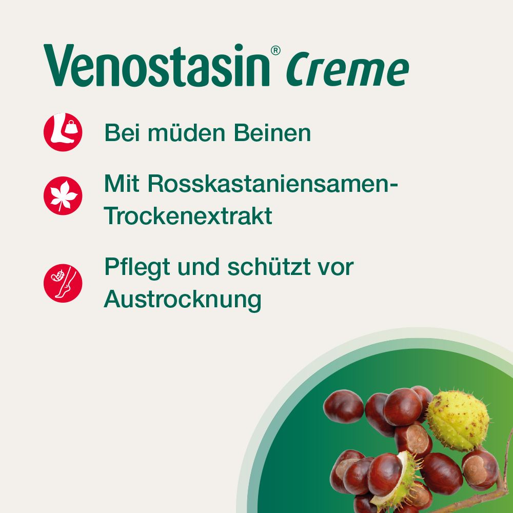 Venostasin® Creme 50g Rosskastanie bei müden Beinen