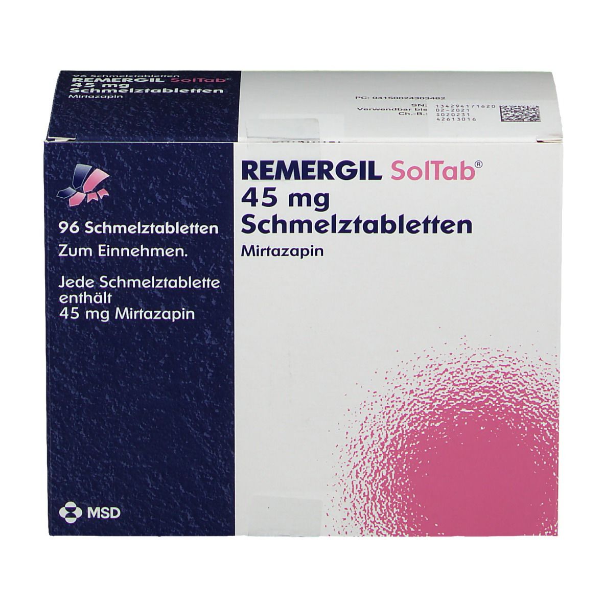 REMERGIL SolTab® 45 mg