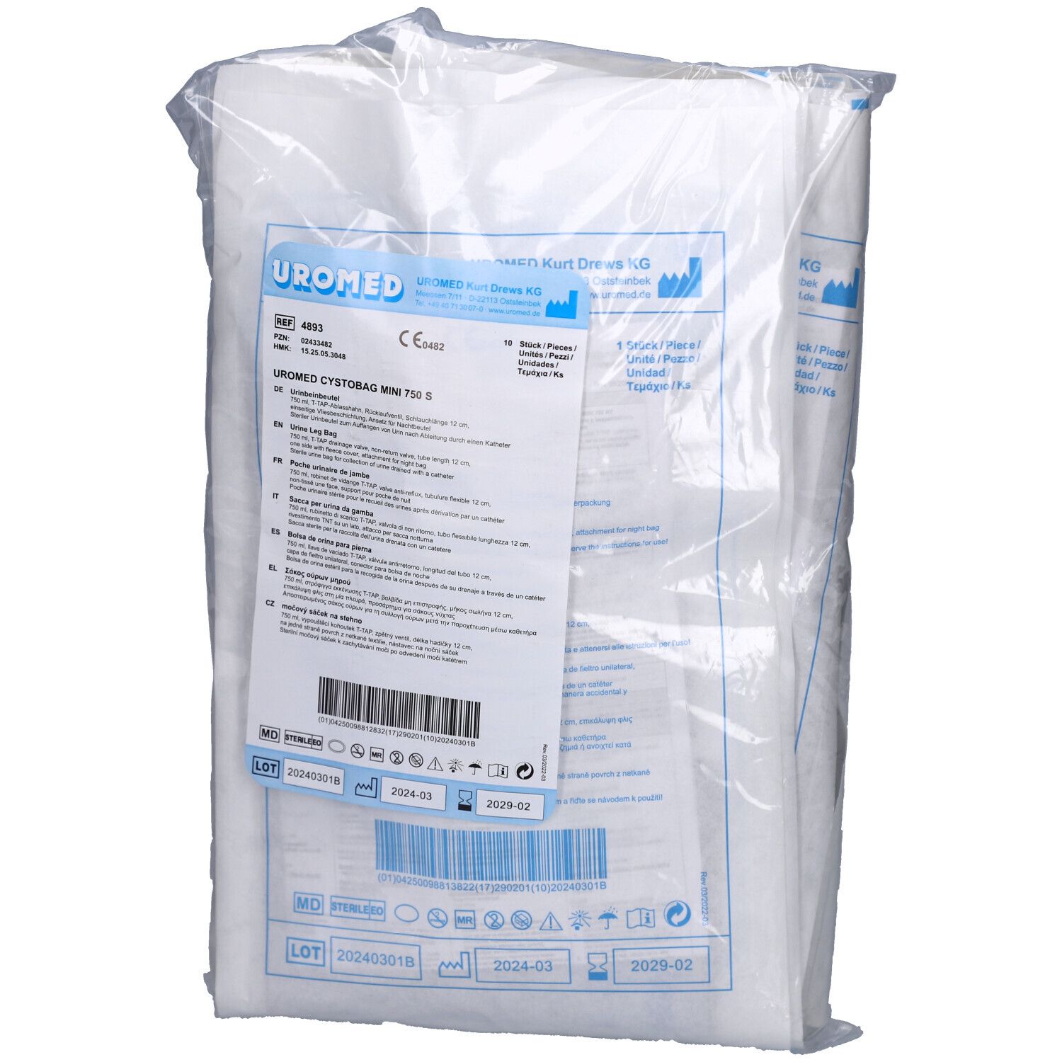 Cystobag Mini 750 ml S 4893 10 St Beutel