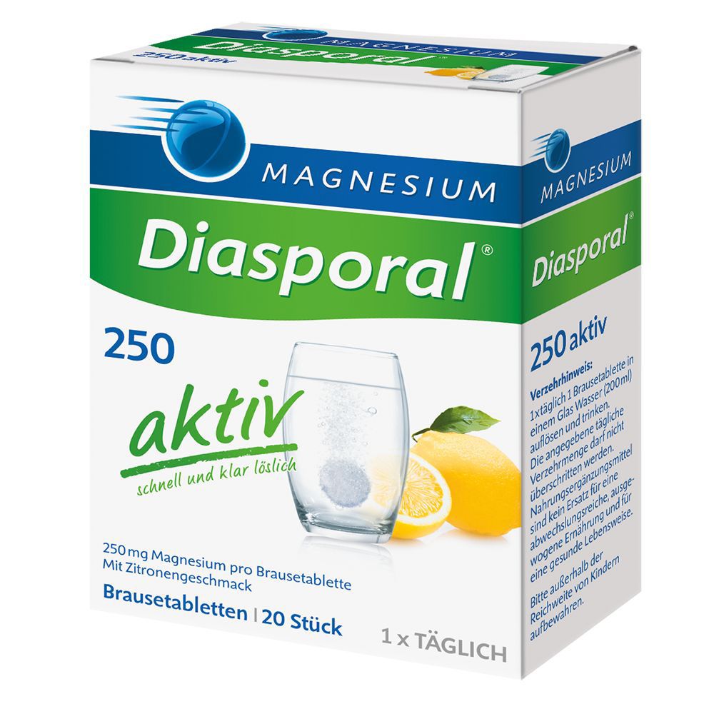 Magnesium-Diasporal® 250 aktiv, Comprimés effervescents