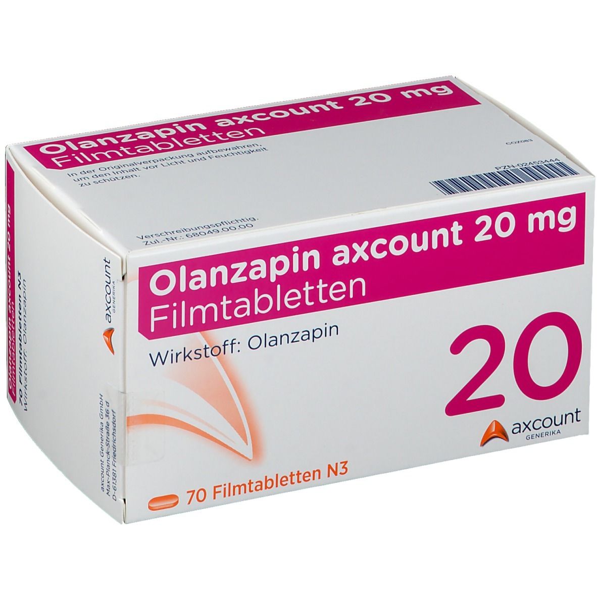 Olanzapin axcount 20 mg