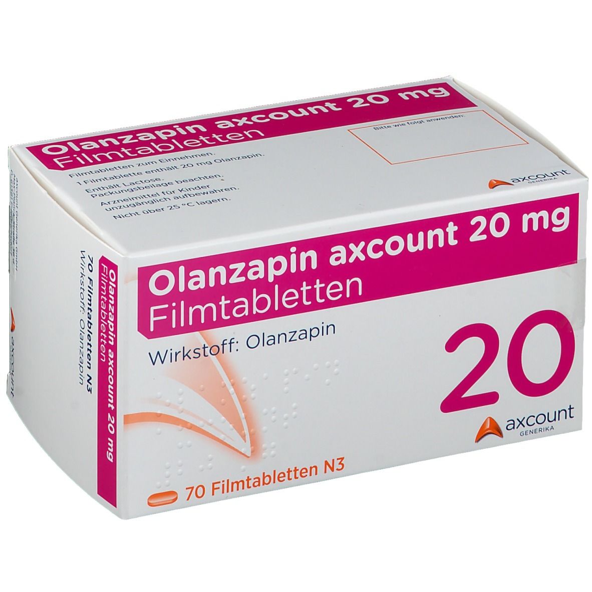Olanzapin axcount 20 mg