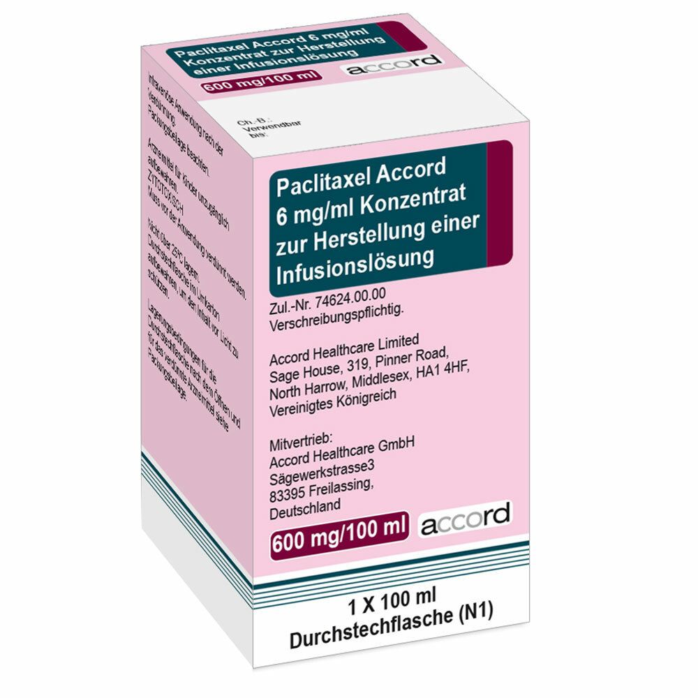 Paclitaxel Accord 600 mg/100 ml