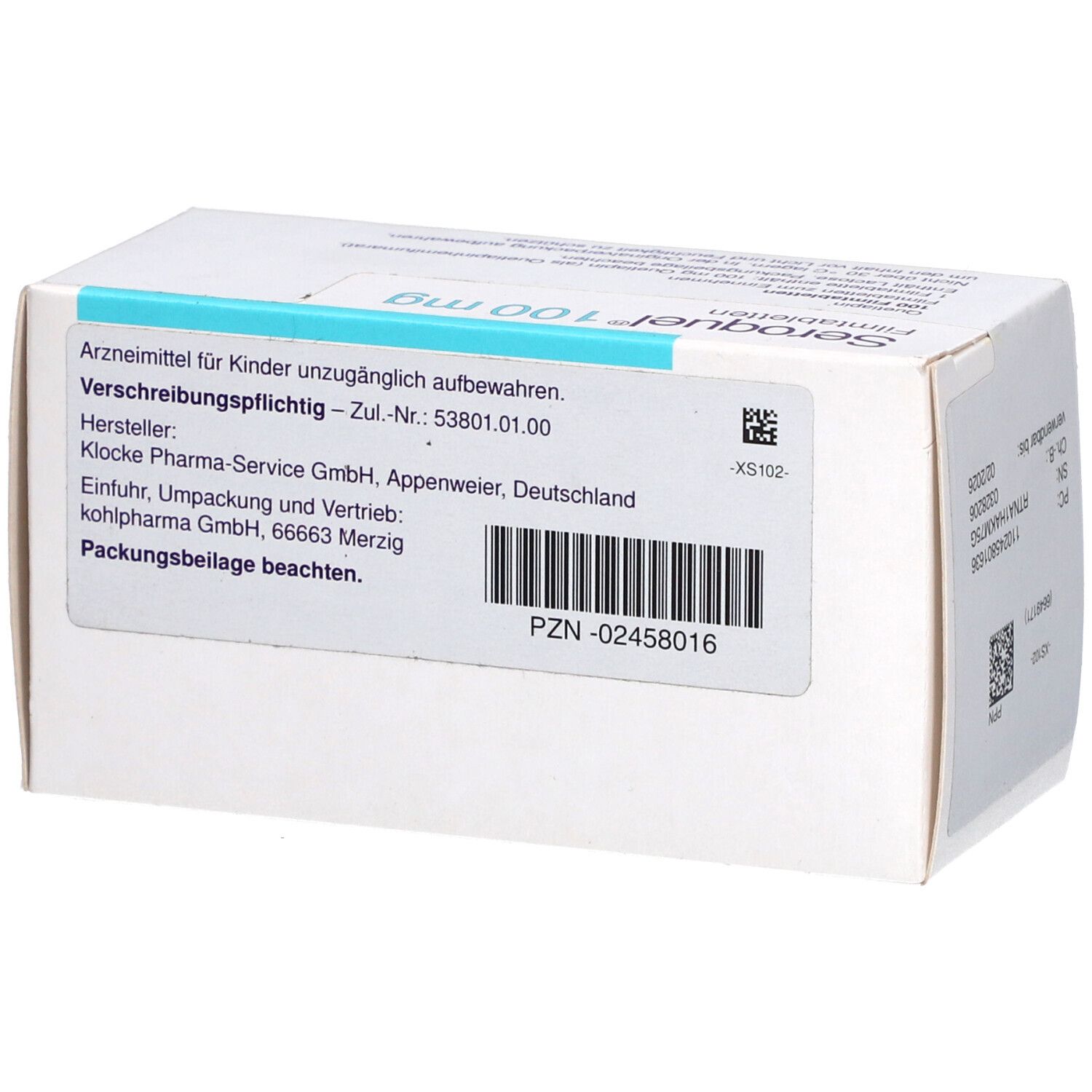 SEROQUEL 100 mg
