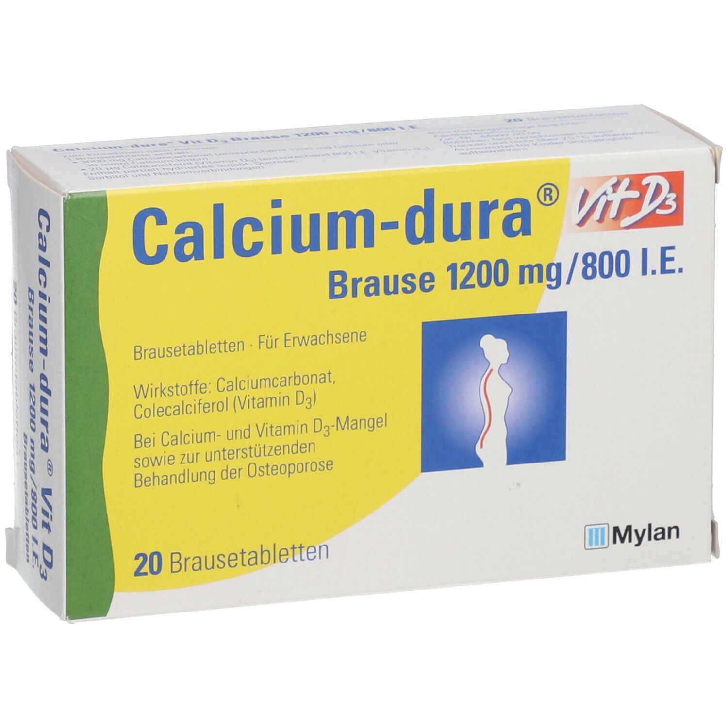 Calcium-dura® Vit. D3 1200 mg/ 800 I.E. Brausetabletten