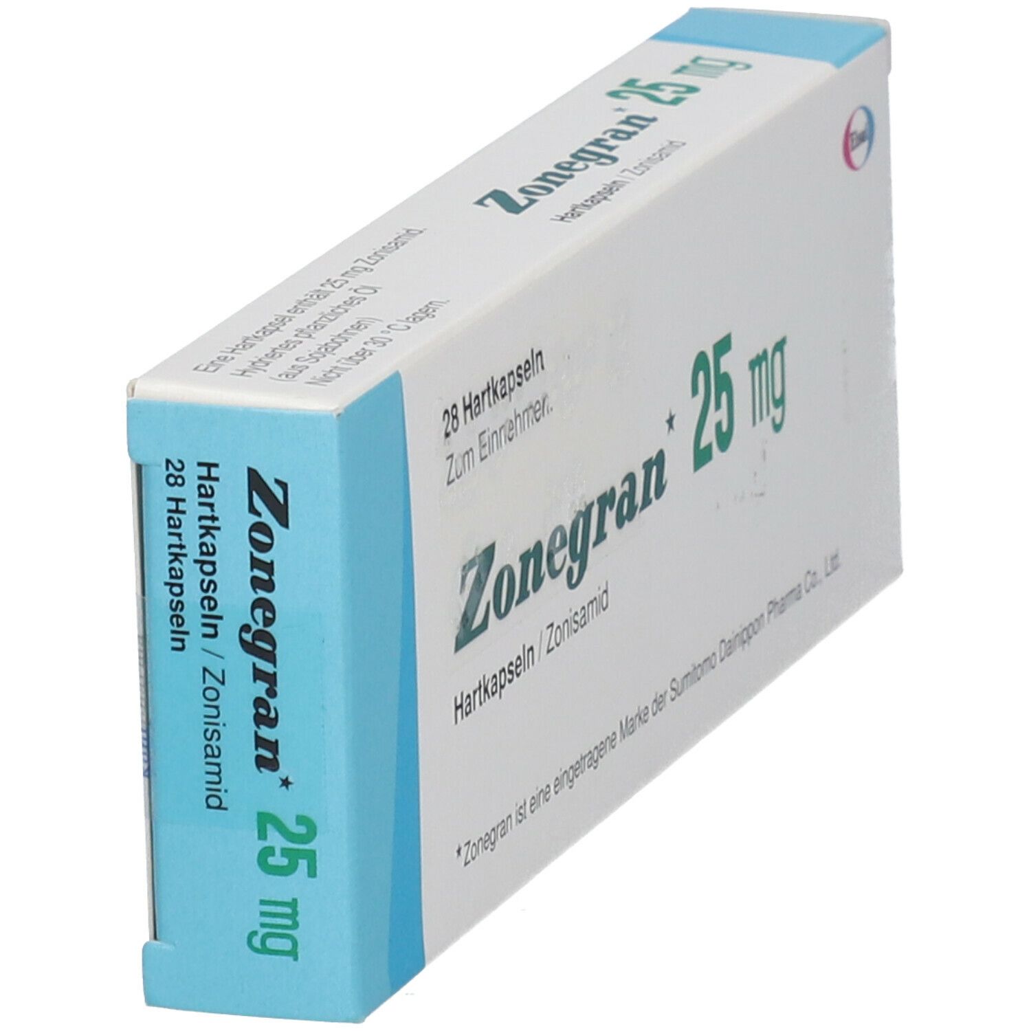 Zonegran 25 mg Hartkapseln 28 St