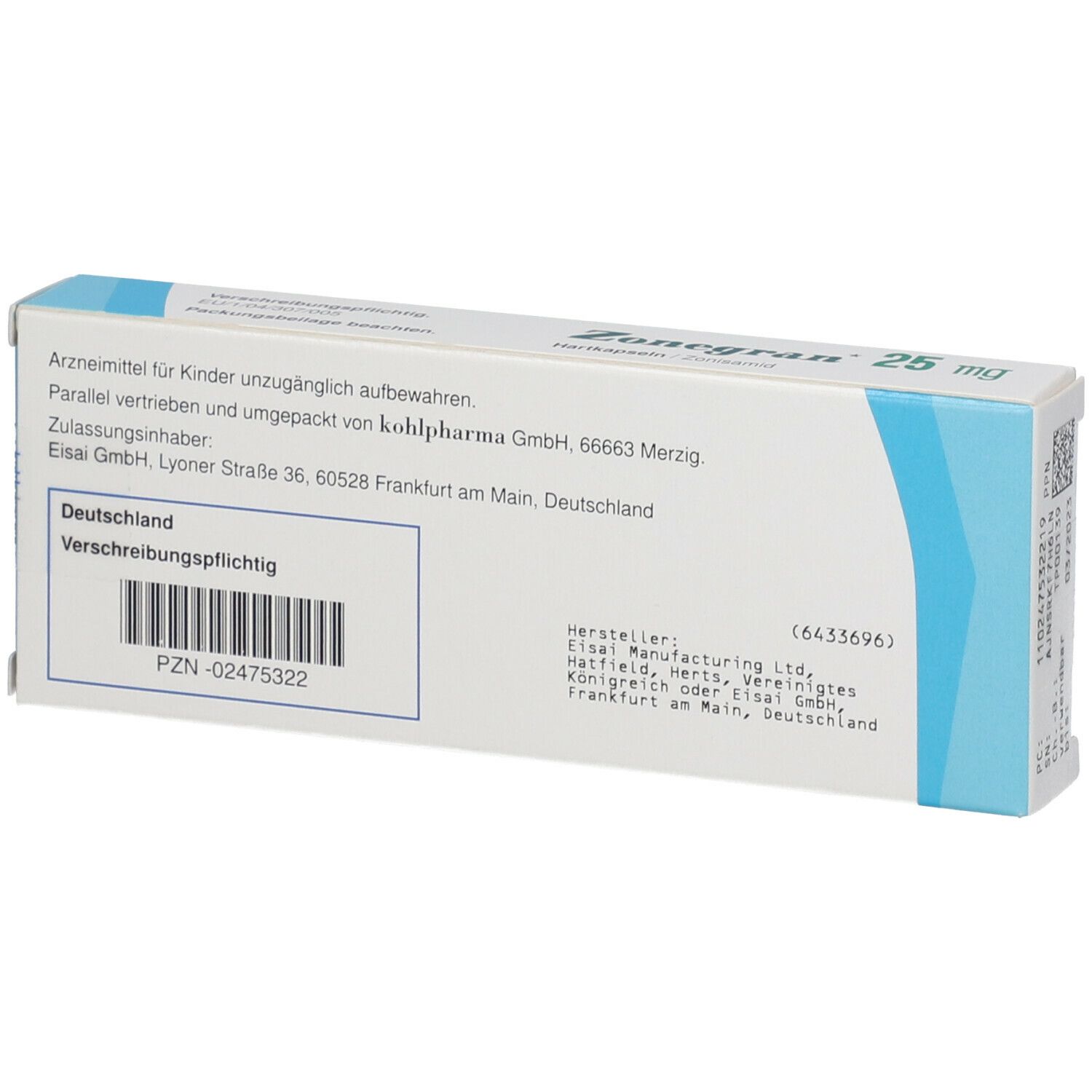 Zonegran 25 mg