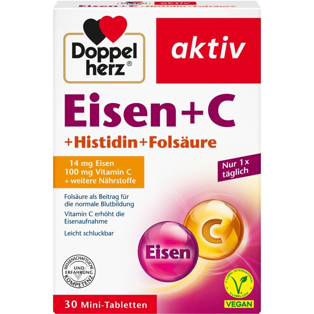 Doppelherz® aktiv Eisen + C + Histidin + Folsäure