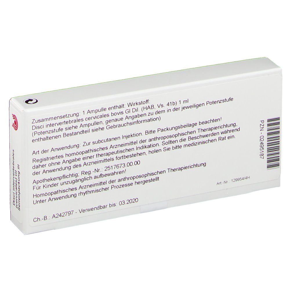 WALA® Disci intervertebrales cervicales Gl Serienpackung 3