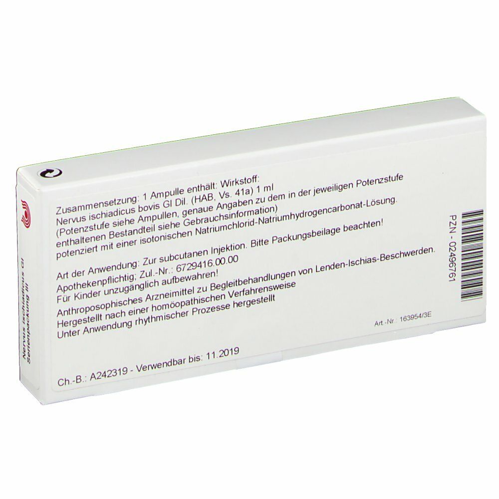 WALA® Nervus Ischiadicus Gl Serienpackung 3 Amp.