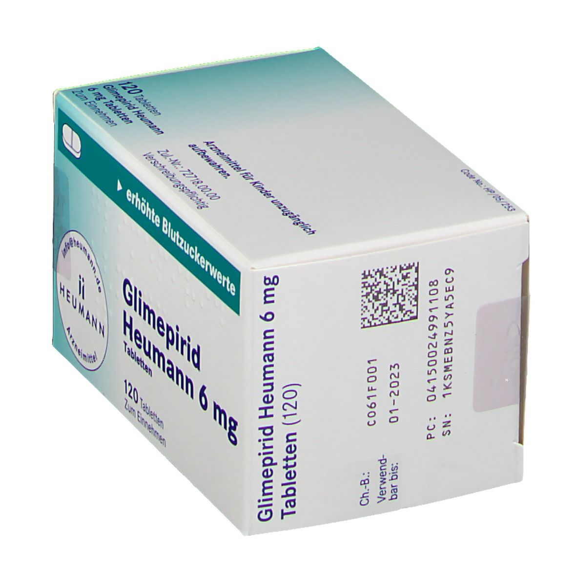 Glimepirid Heumann 6 mg Tabletten 120 St