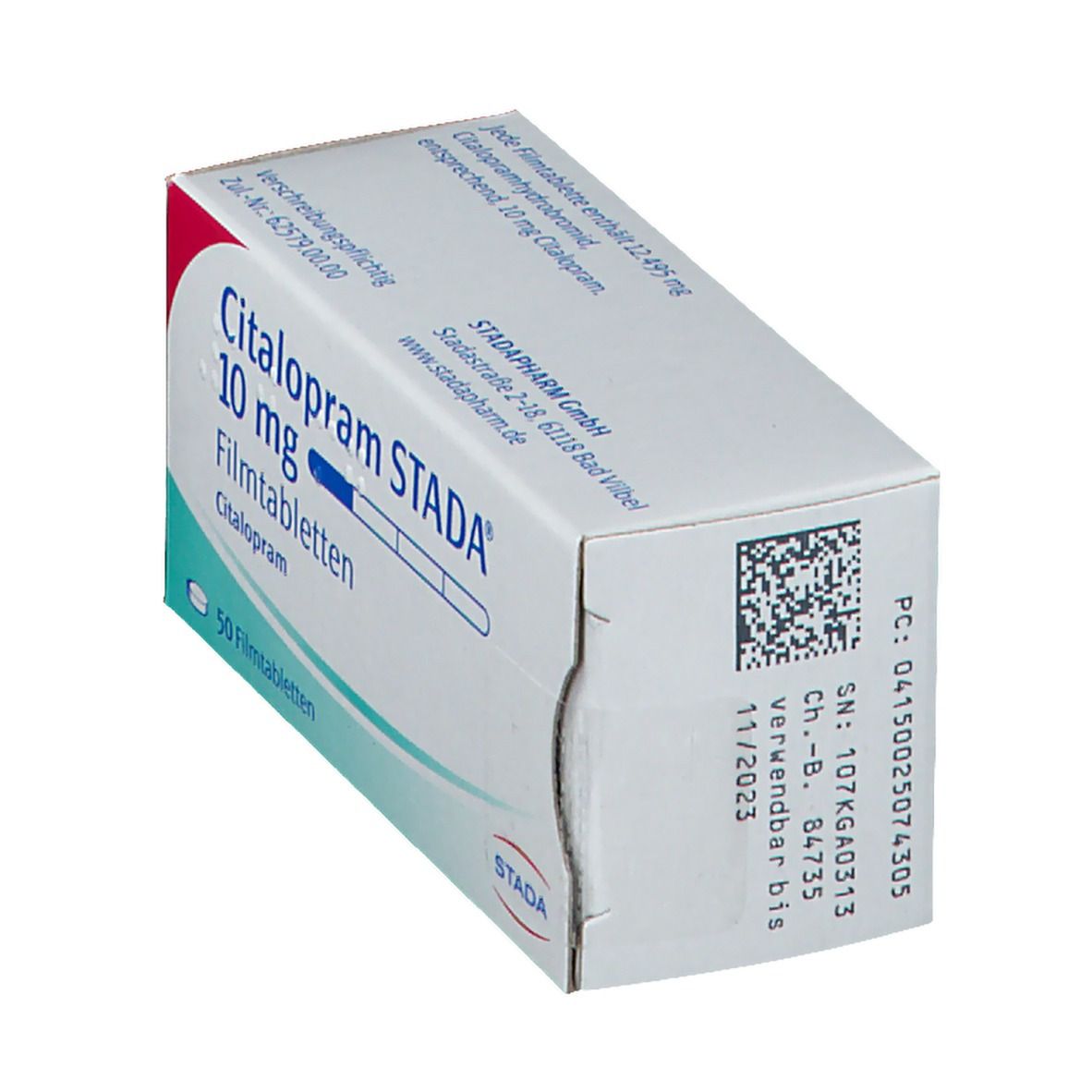 Citalopram Stada 10 mg Filmtabletten 50 St