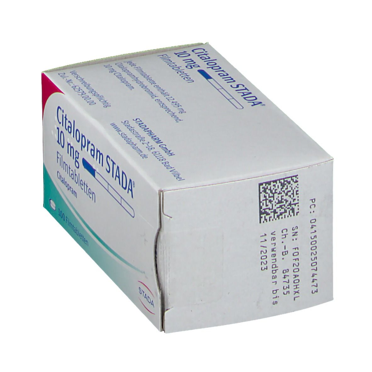 Citalopram Stada 10 mg Filmtabletten 100 St