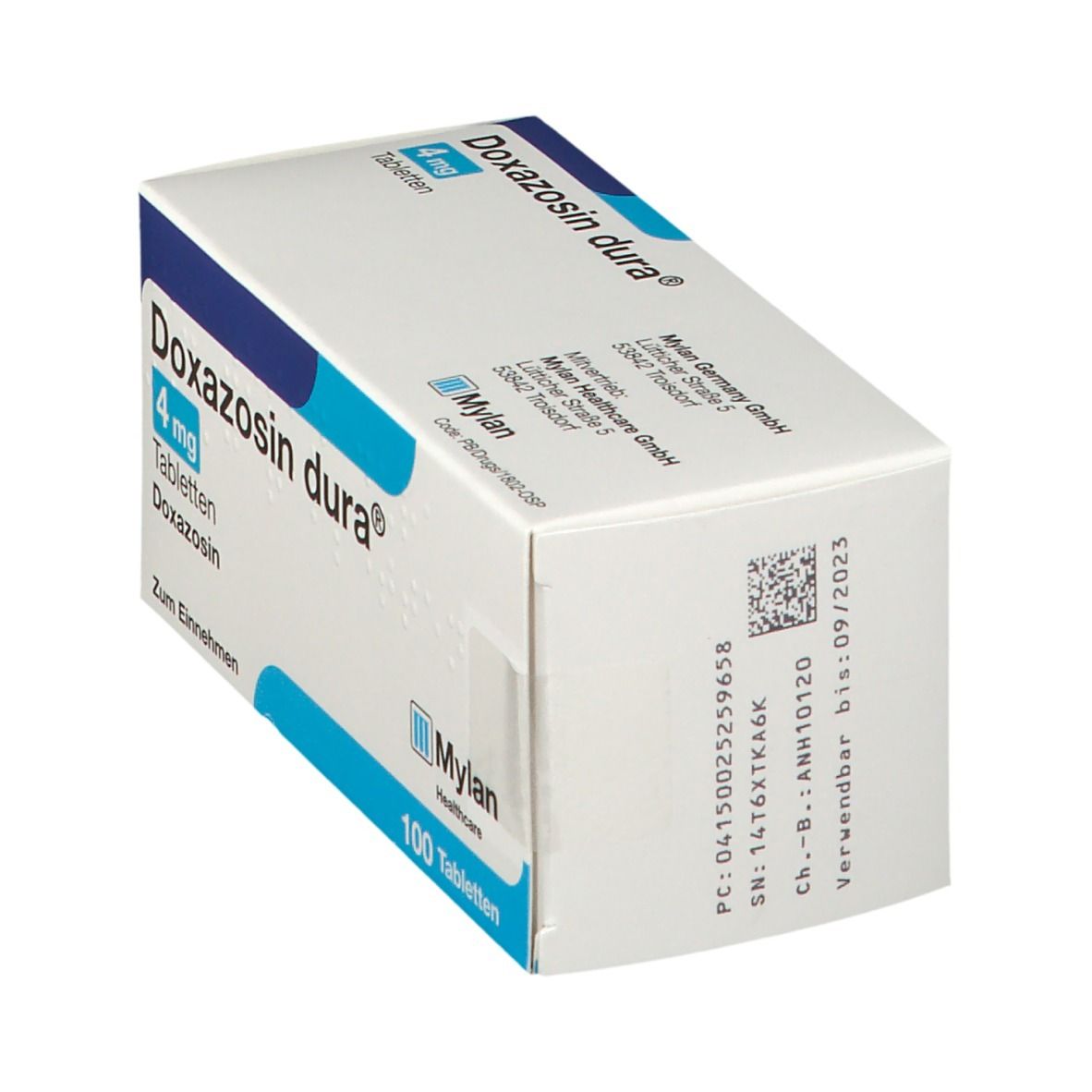 Doxazosin dura 4 mg Tabletten 100 St