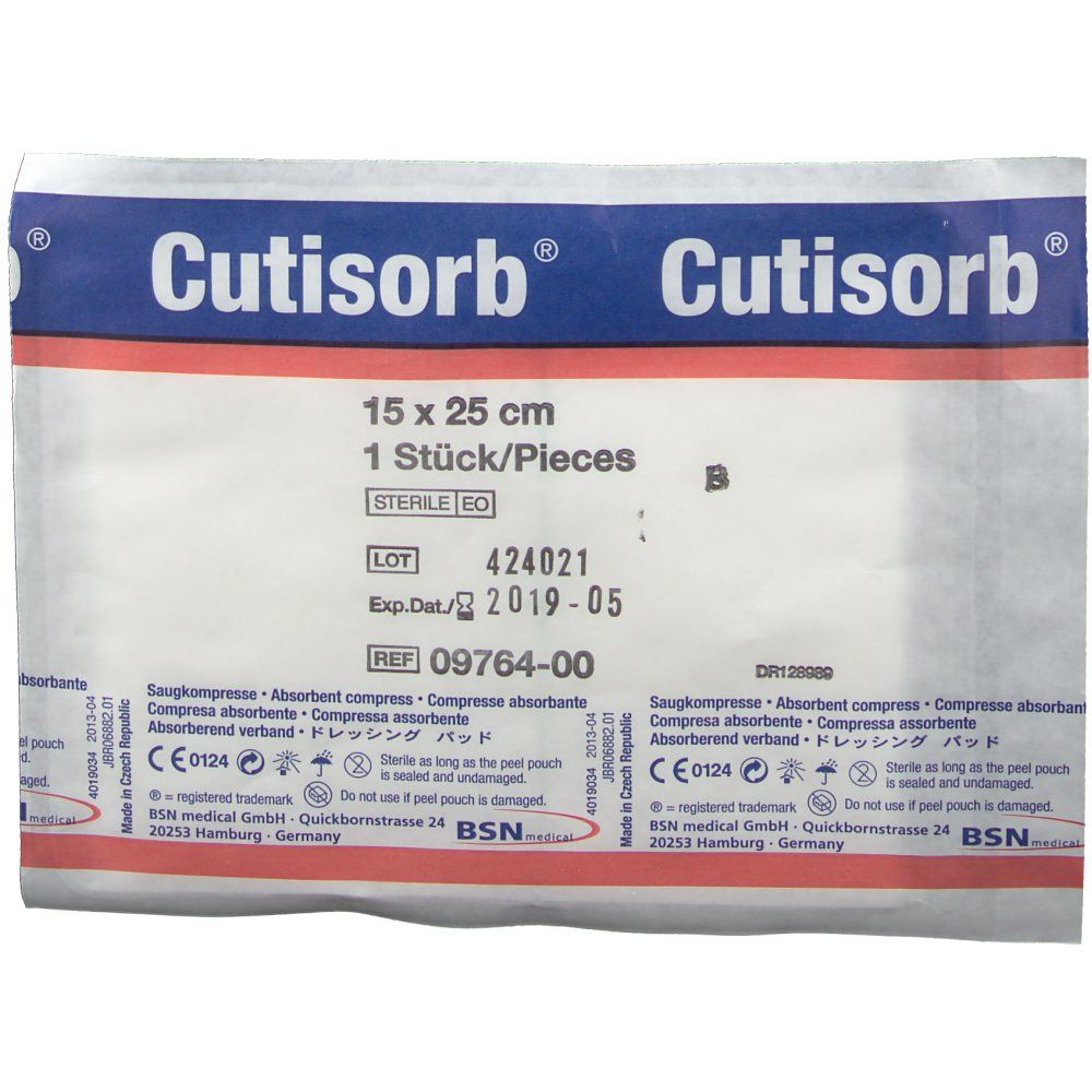 Cutisorb® Saugkompresse steril 15 cm x 25 cm