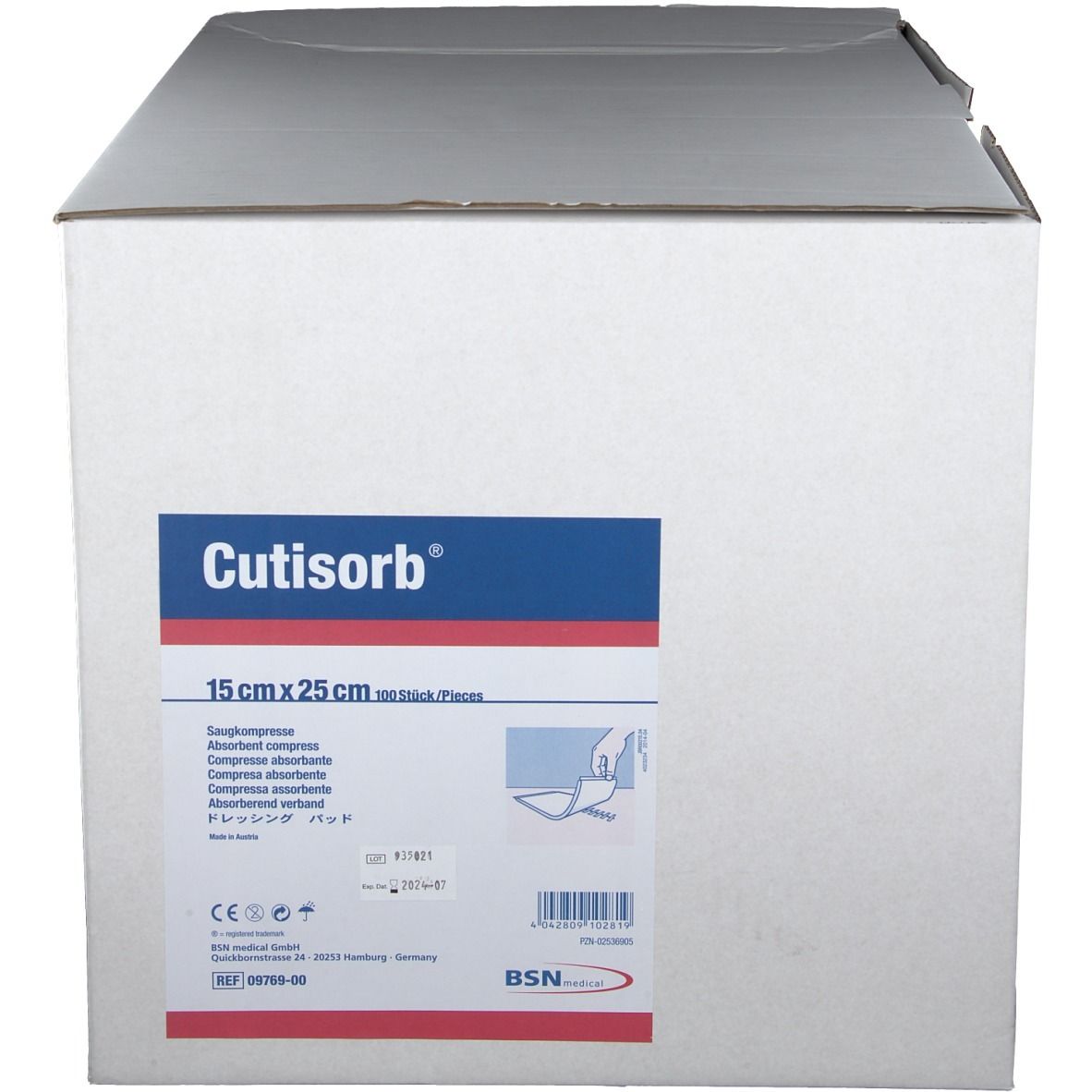 Cutisorb® Saugkompresse 15 cm x 25 cm