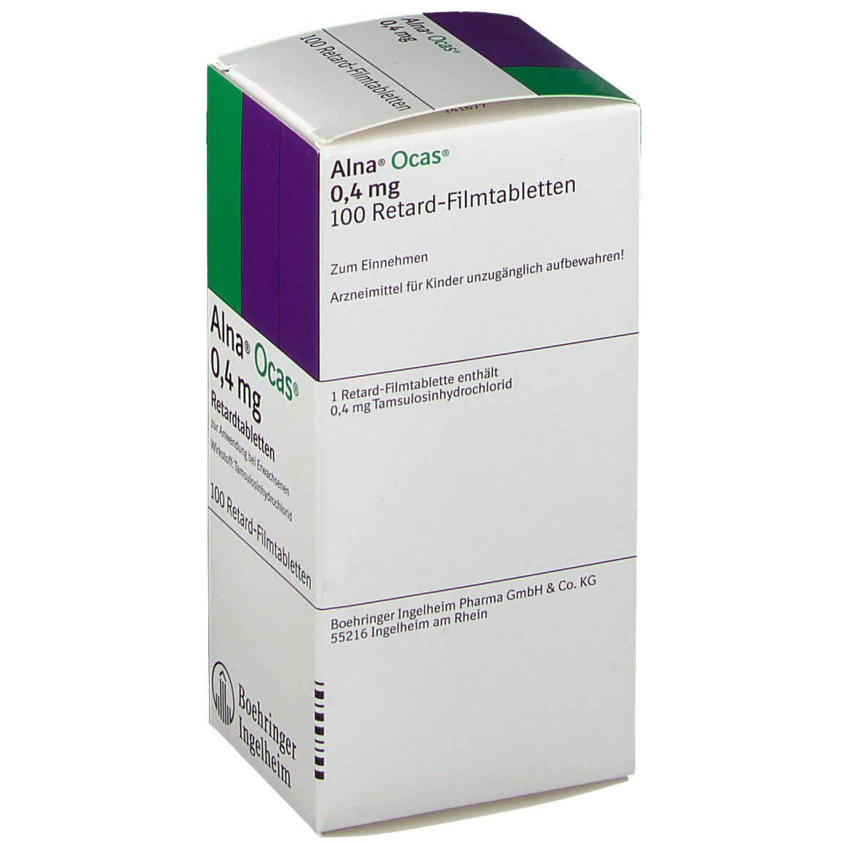 Alna Ocas 0,4 mg Retardtabletten 100 St Retard-überzogene Tabletten