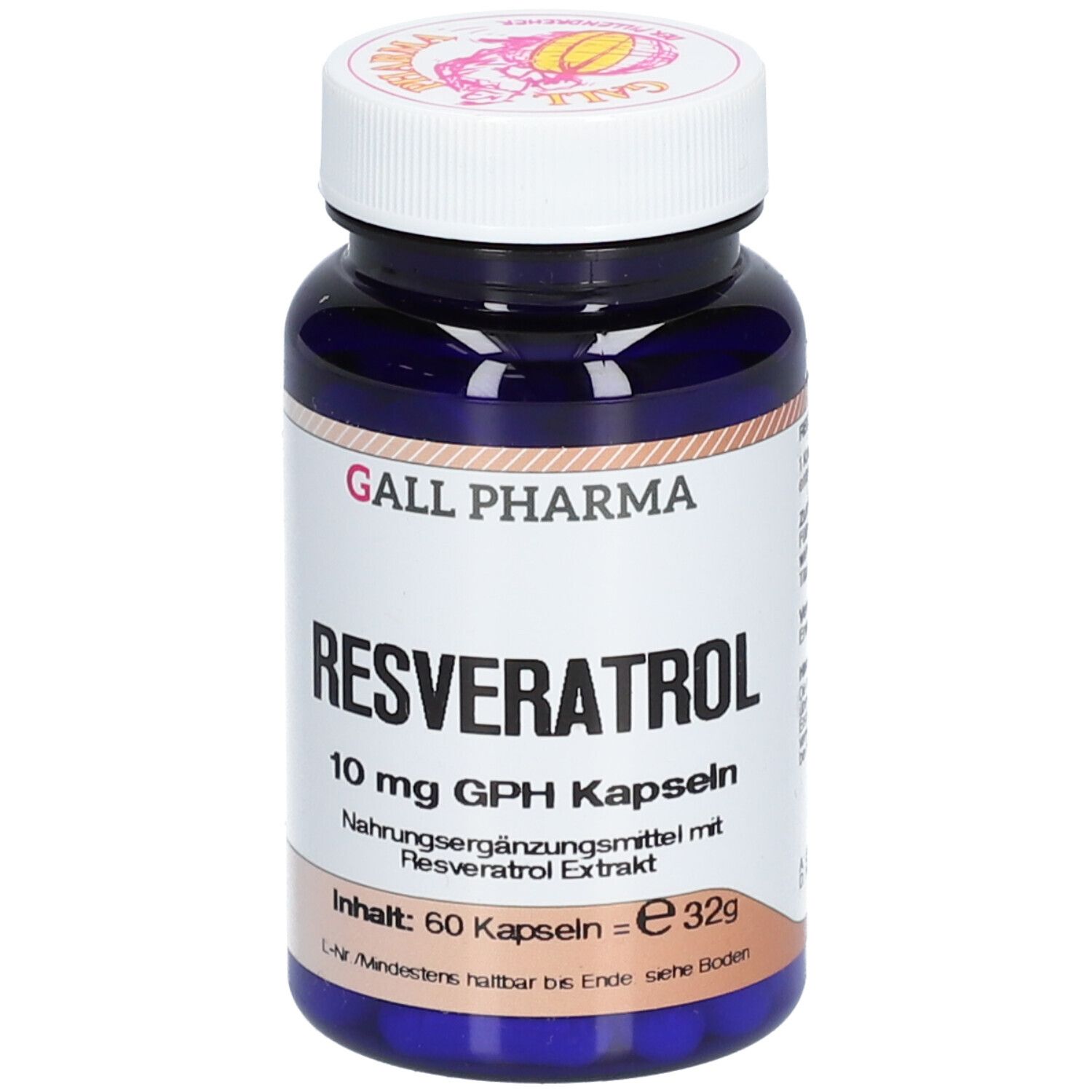Gall Pharma Resveratrol 10 mg GPH Capsules